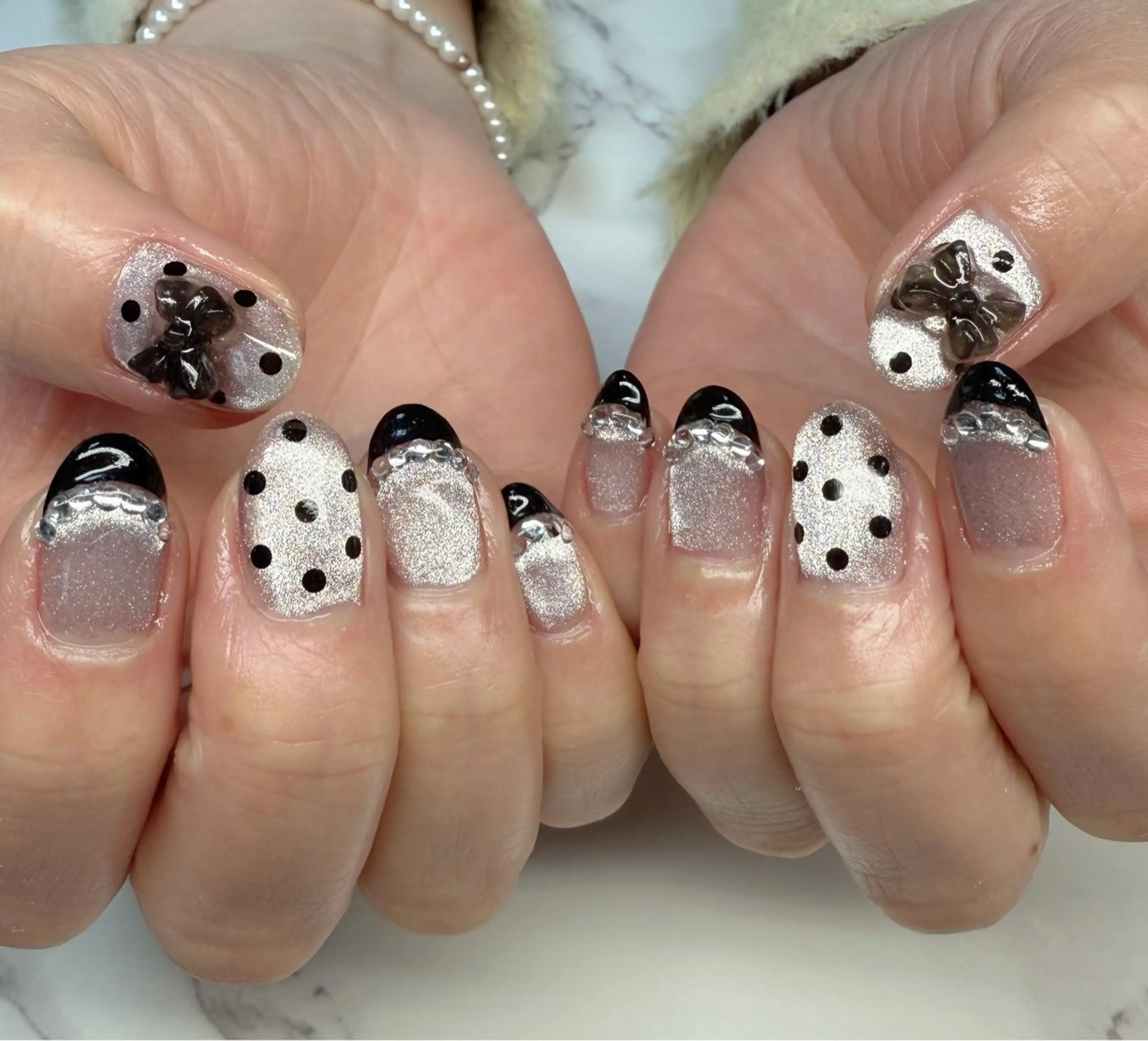 ネイル アートネイル チークネイル フレンチネイル 氷ネイル・うるうるネイル キラキラネイル Mai’s nailのネイルデザイン