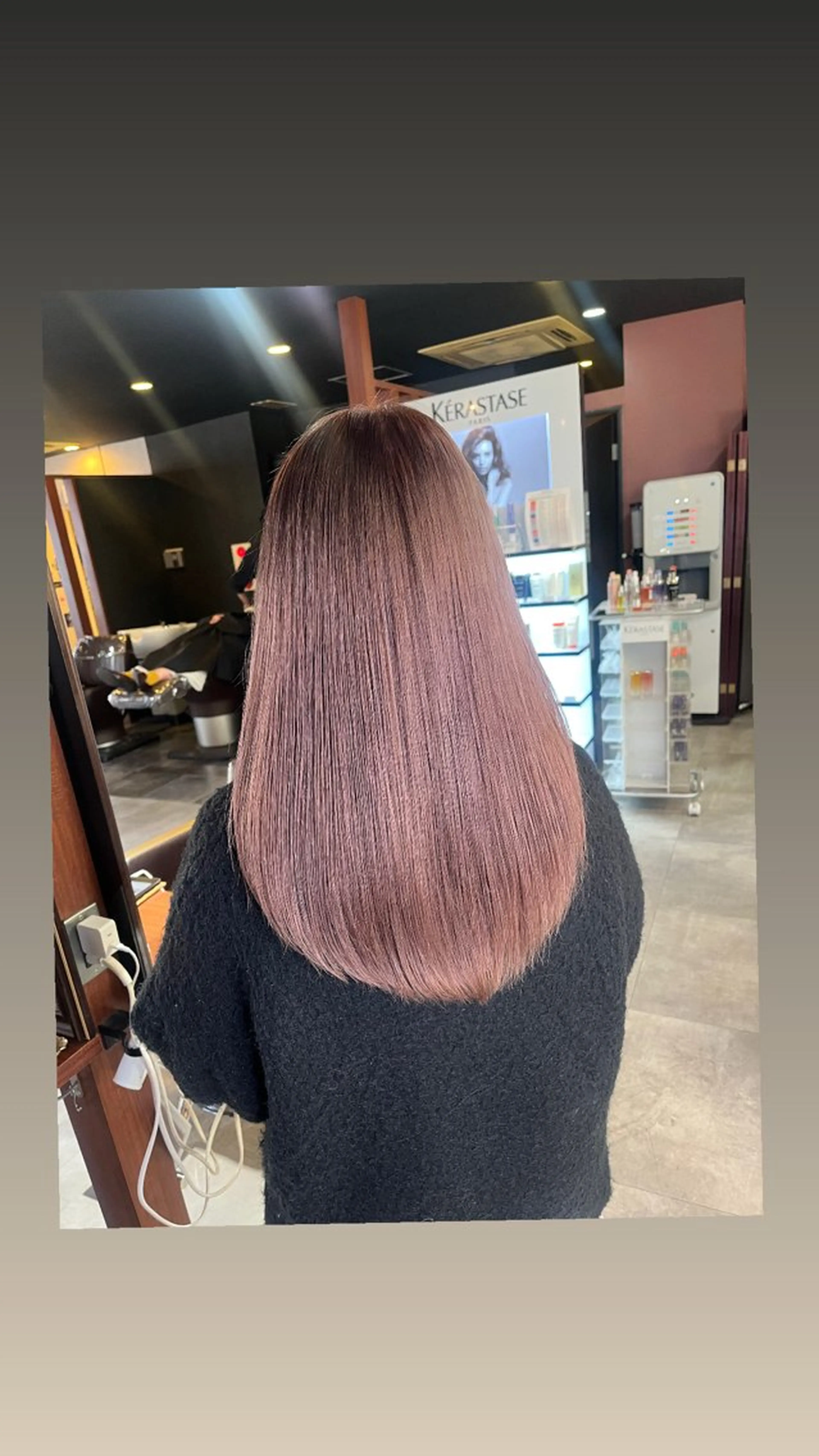 ロング ヘアカラー トリートメント Makino🌷 牧野有花のヘアスタイル