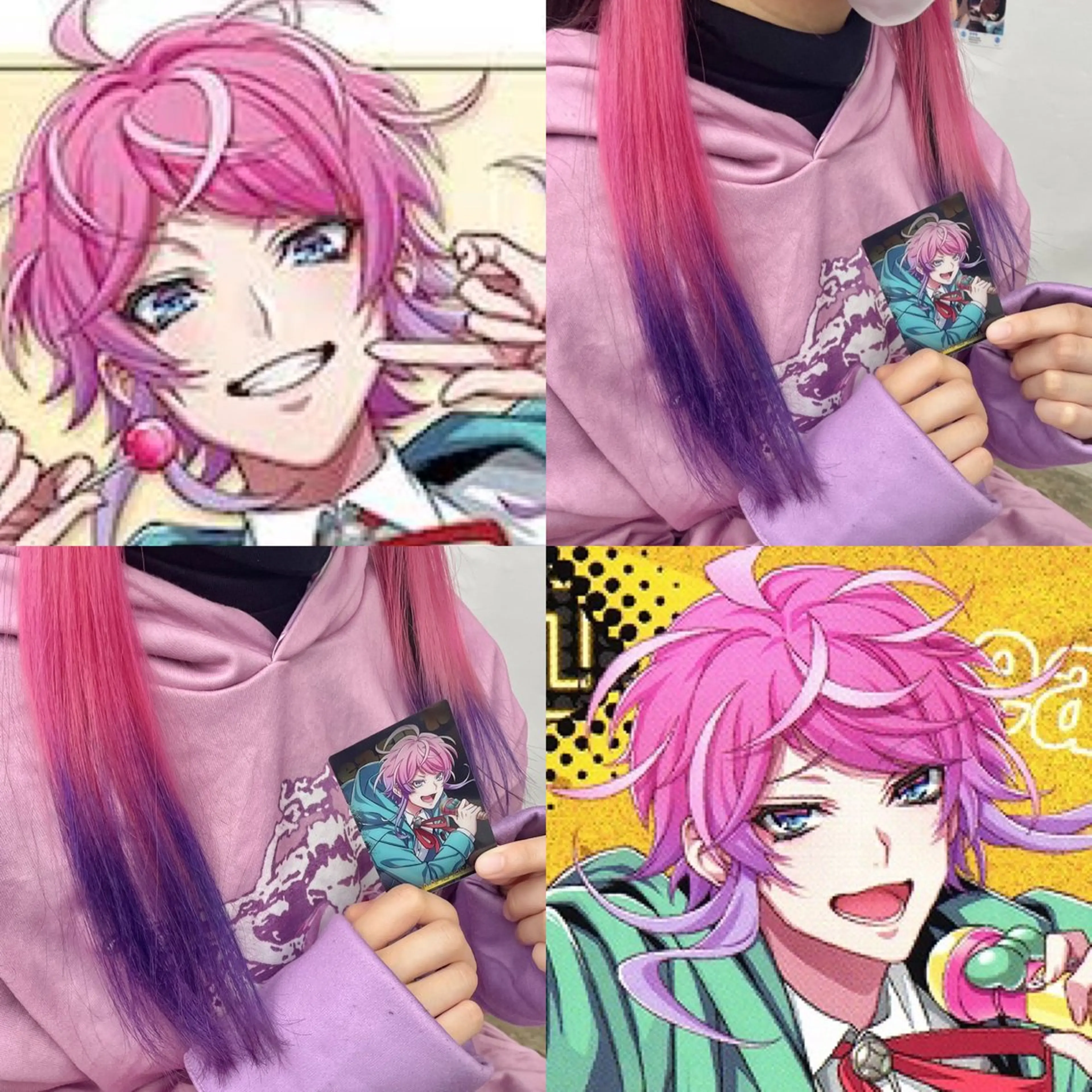 ミディアム カラー ヘアカラー インナーカラー 推し ブリーチ  髪質改善のヘアスタイル