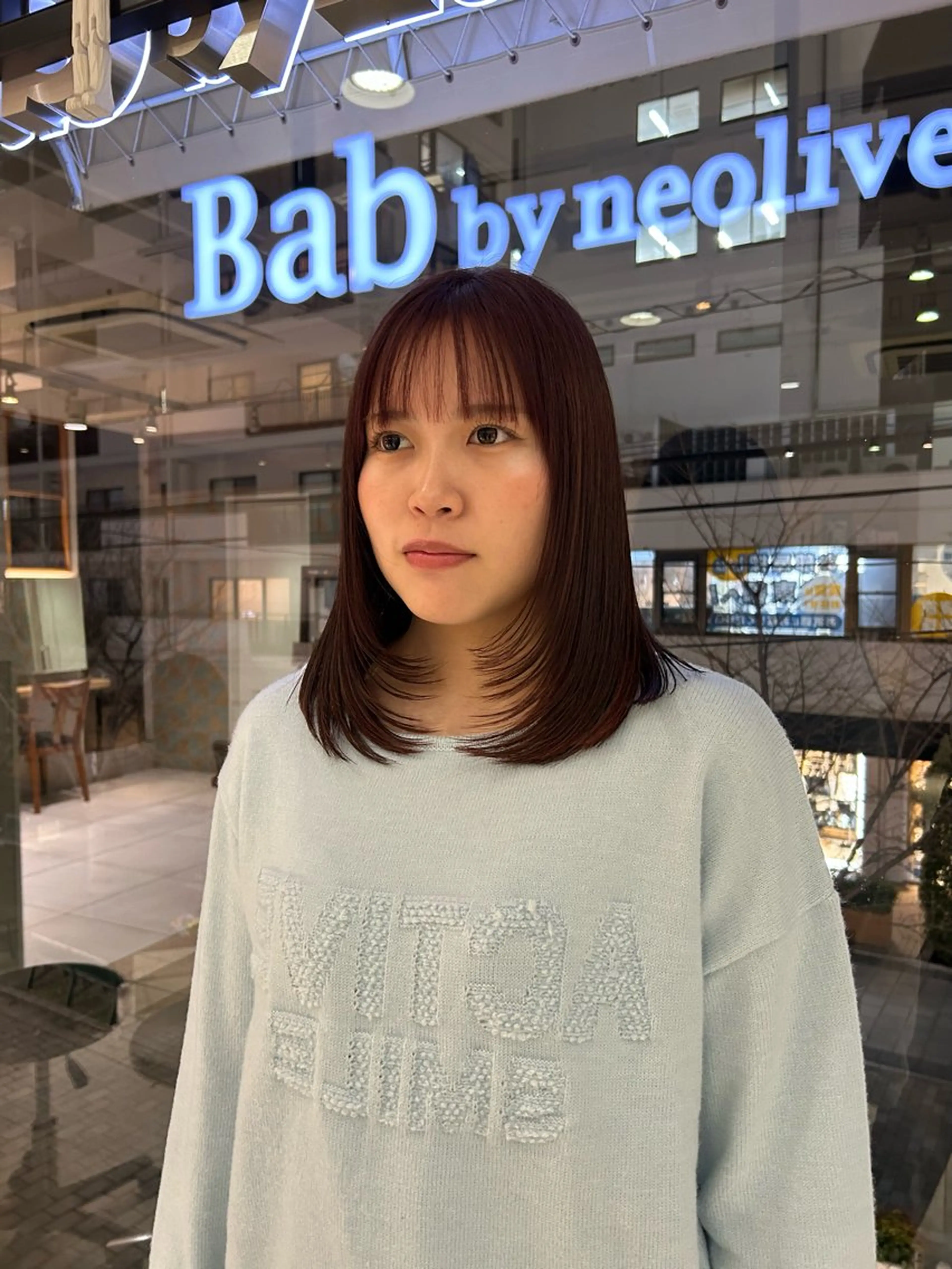 ミディアム 顔まわりレイヤー レイヤーカット 菅沼 紀世/顔周りレイヤーのヘアスタイル