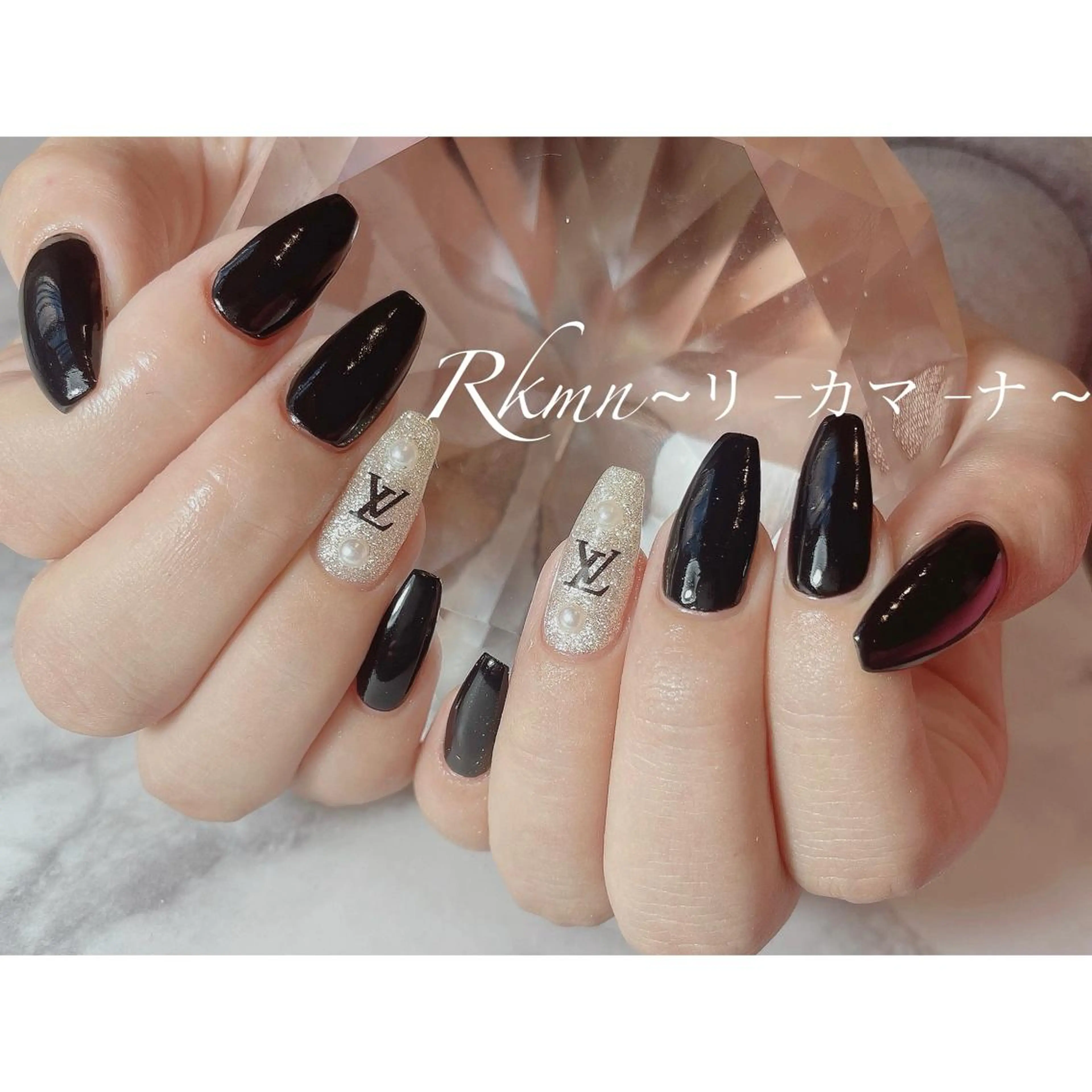 ネイル アートネイル ラメ(グリッター) 春ネイル スクエアネイル ハンドネイル フットネイル ハンドケア Rkmn ~リ-カマ-ナ~のネイルデザイン