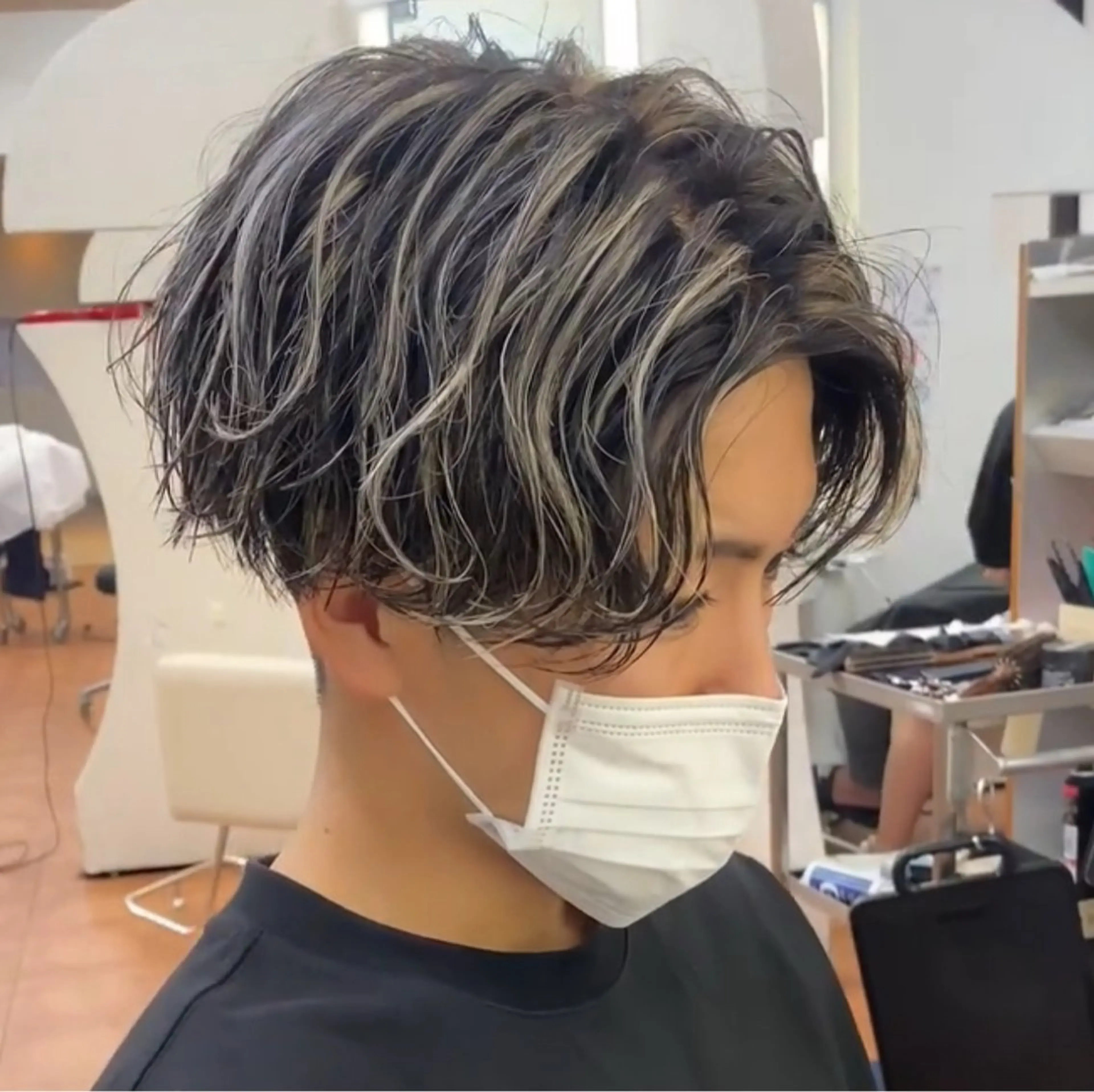 カット+ハイライトの写真