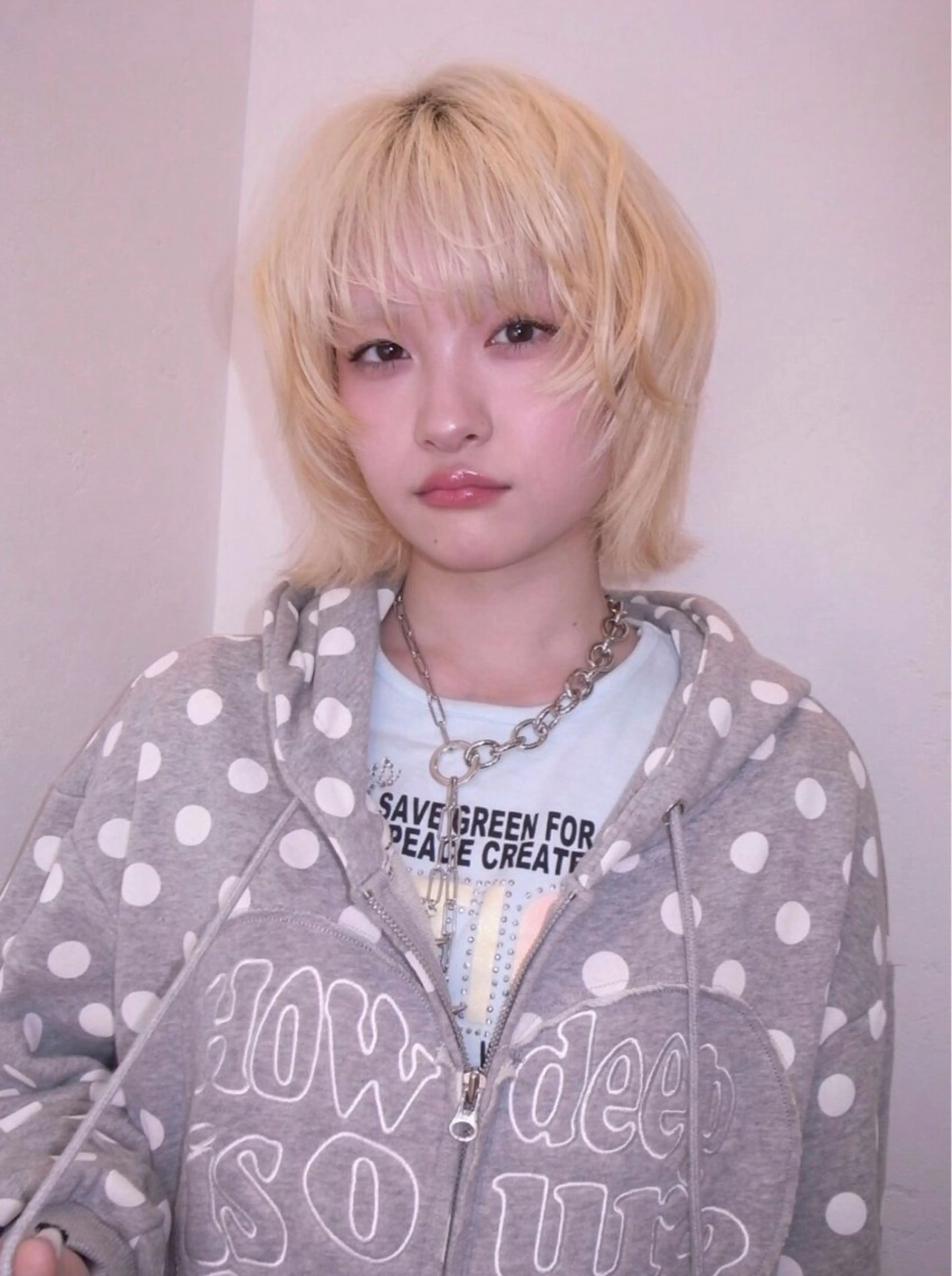 ショート カラー ハイトーンカラー カット ヘアカラー 暖色系/ブリーチ/ 豊橋/ノア𝜗𝜚のヘアスタイル