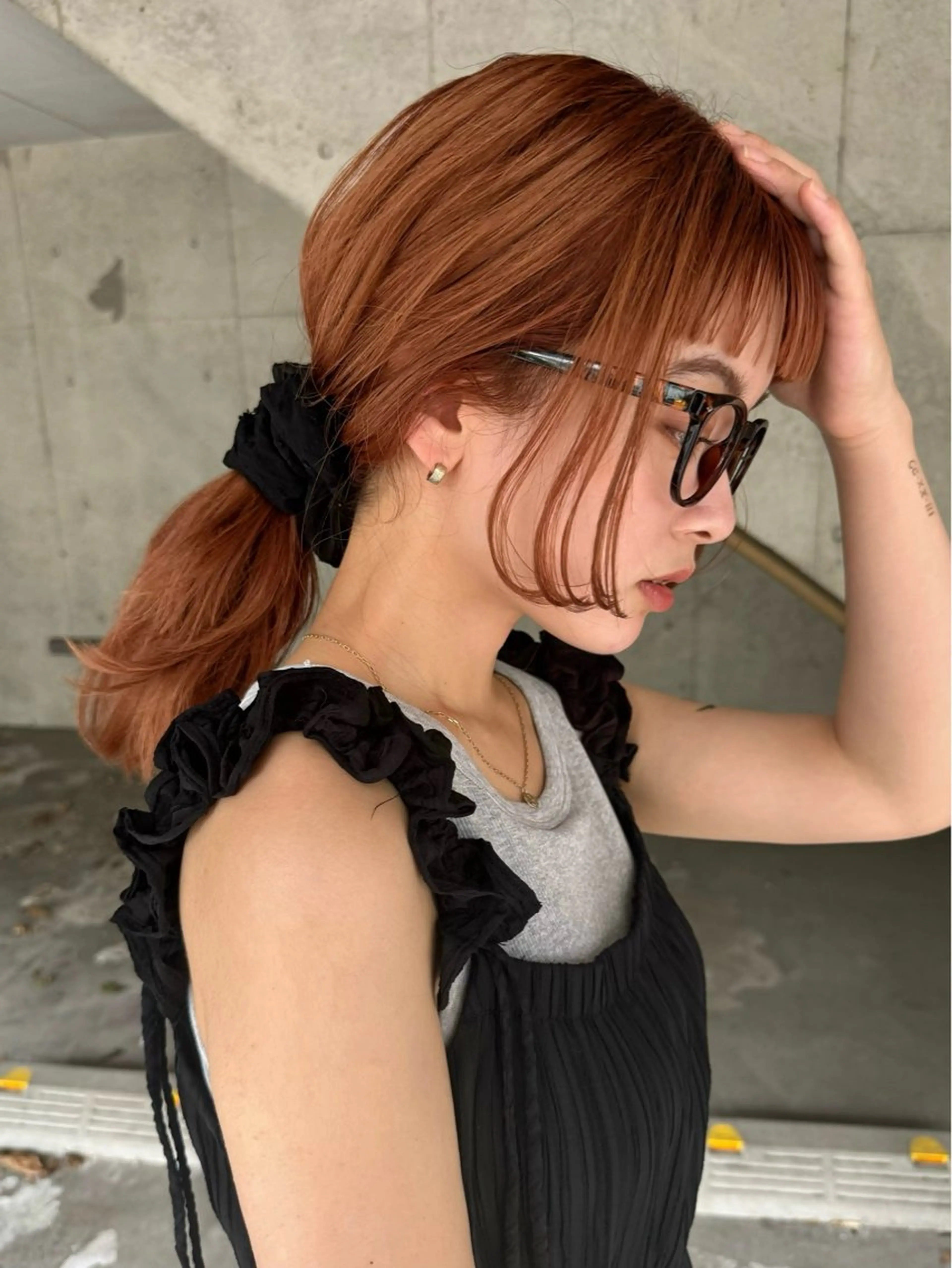 カラー ヘアカラー トリートメント ヘッドスパ 松本優香/ボブ/ダ ブルカラー/髪質改善のヘアスタイル