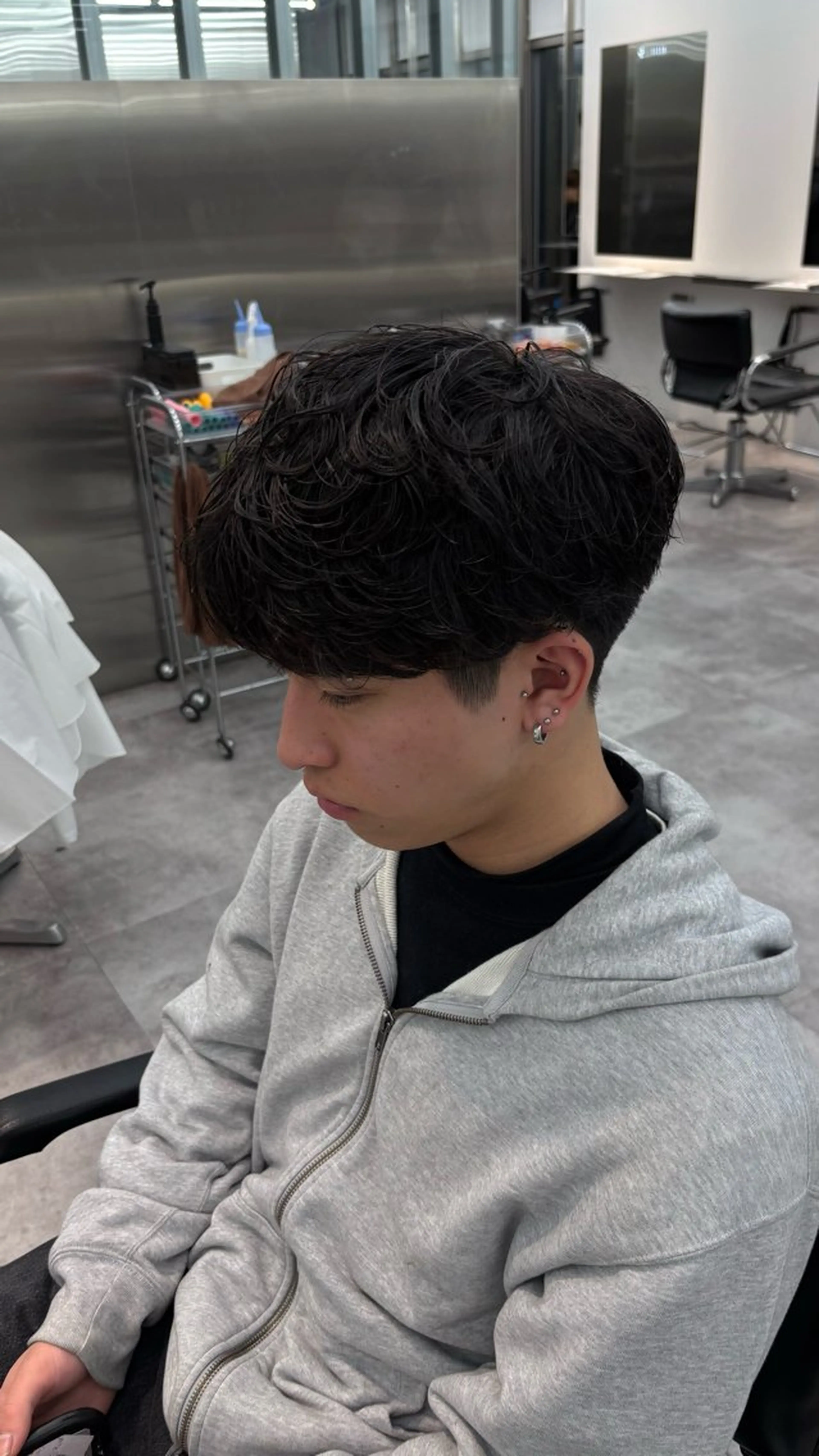 ショート パーマ カット RETOUCH by fifth メンズサロン【レタッチ バイ フィフス】所属・fifth原宿 A:Ri🧸のヘアスタイル