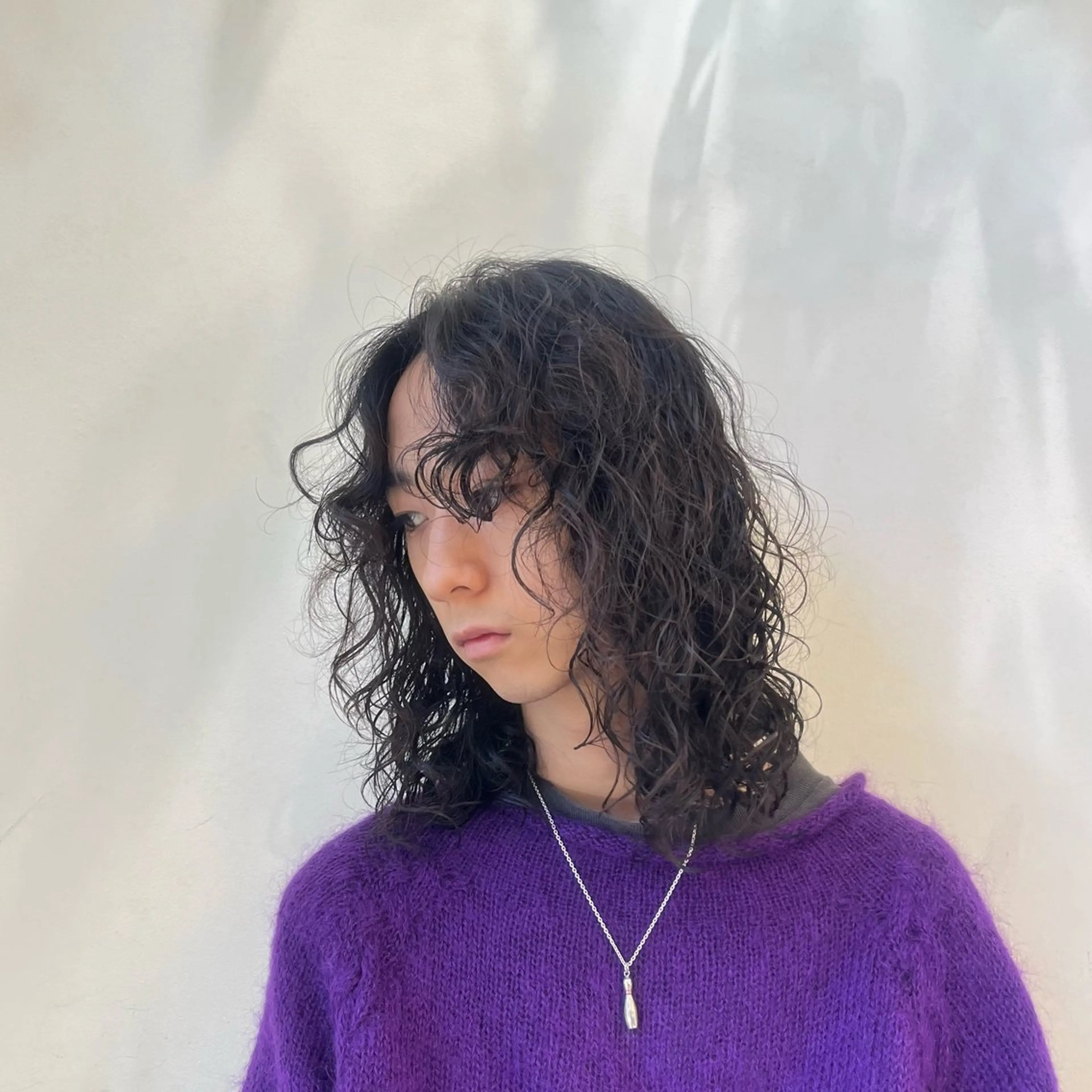 ロング パーマ メンズ メンズパーマ ロング カット パーマ 🌿‬ナチュラルヘア /パーマ/蒼真🍃のヘアスタイル