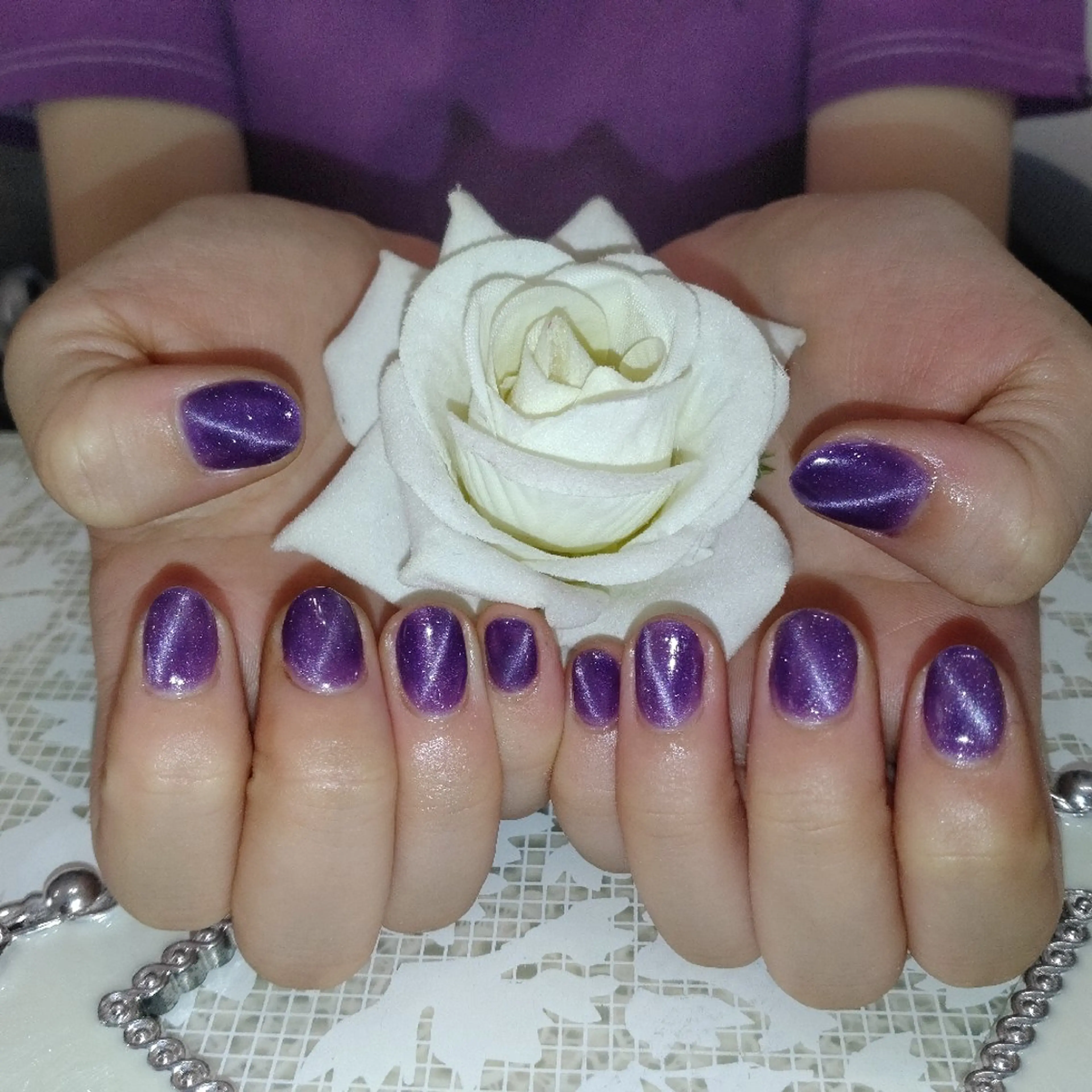 ジェルワンカラーorラメグラ💅オフ有りケア込みの写真