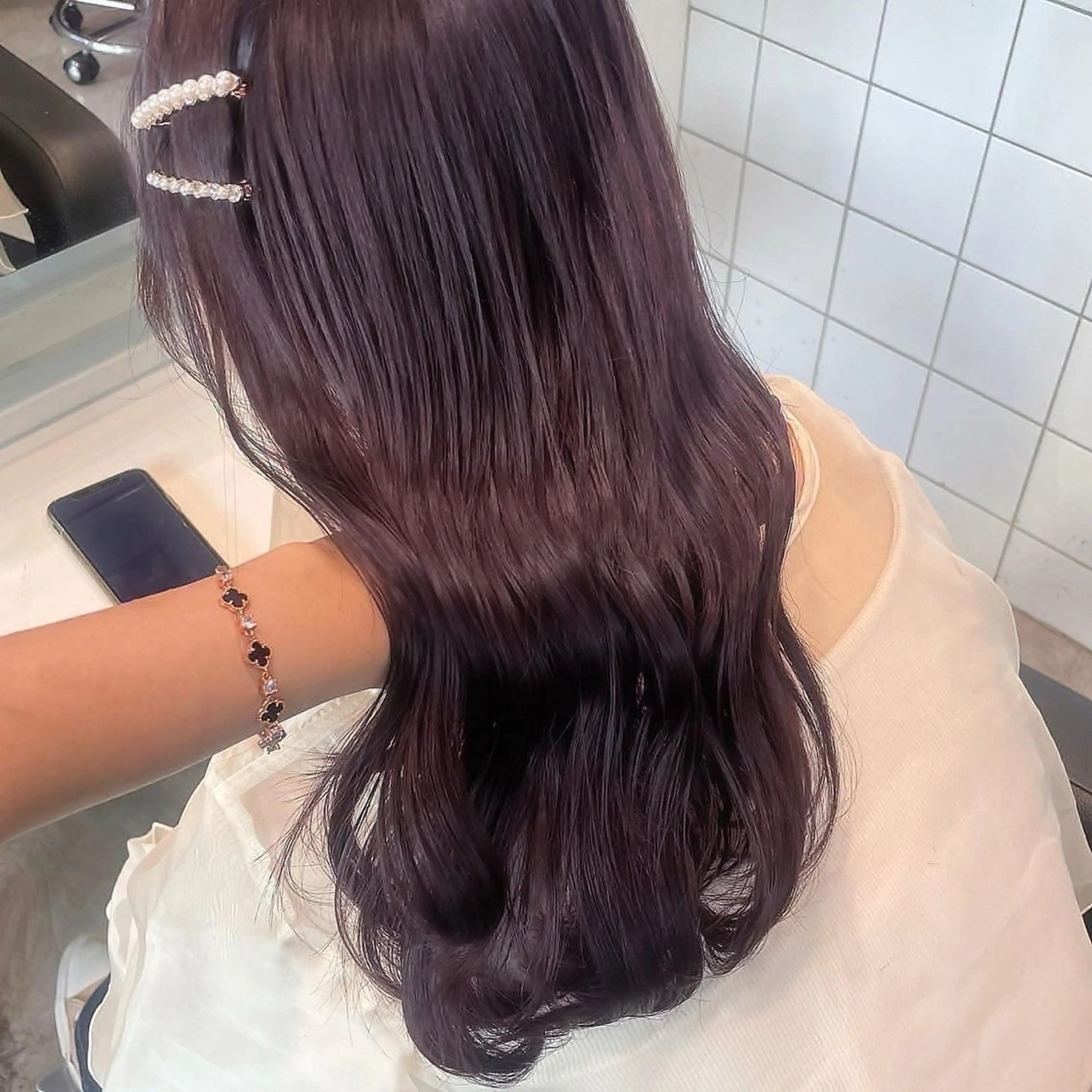 〖 人気No.1クーポン👑 〗ブリーチなしダブルカラー&ケアトリートメント♡ほんの少しだけ髪色を明るくしたい方♡の写真