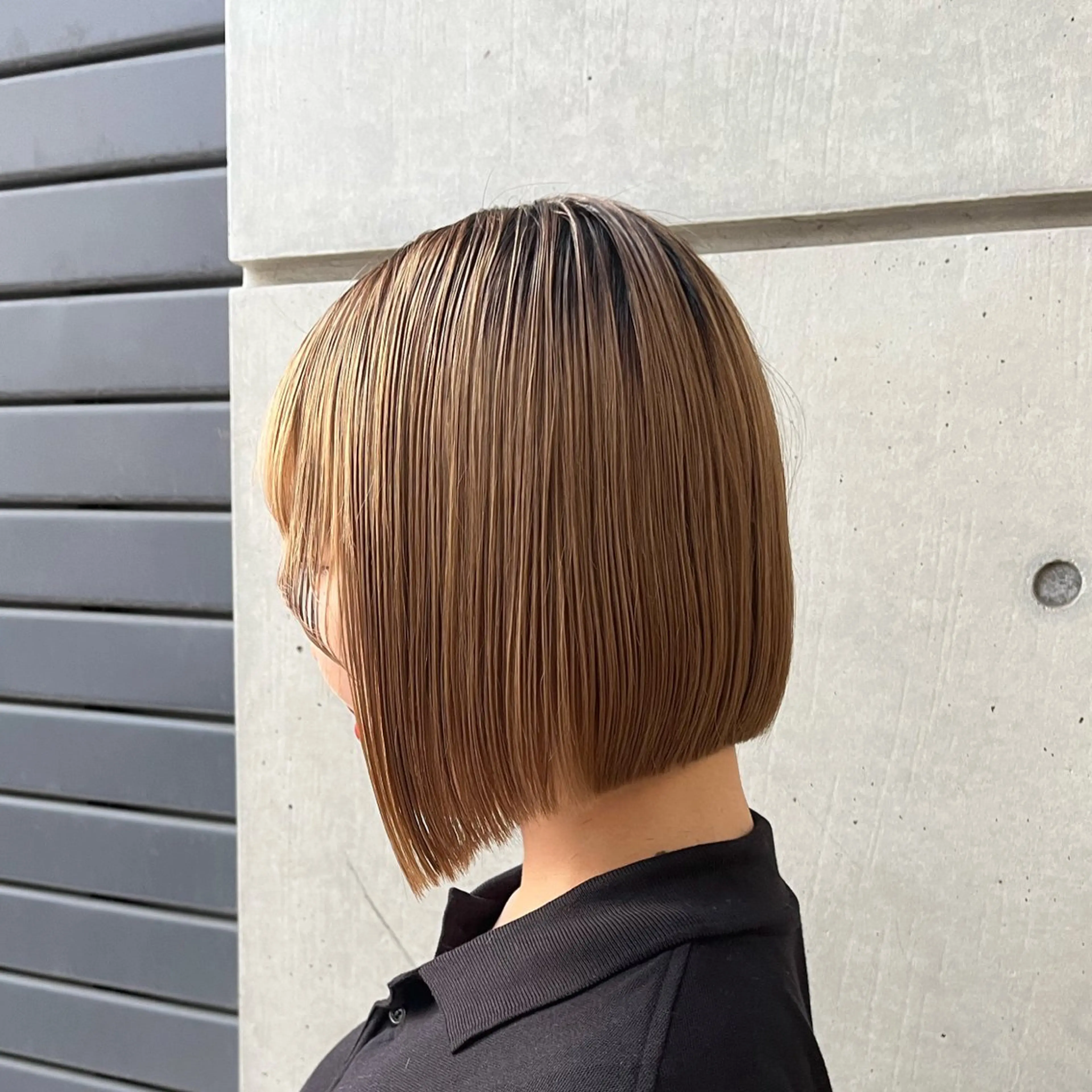 ミディアム ボブ 透明感カラー人気 ナンバーワンMIYUのヘアスタイル