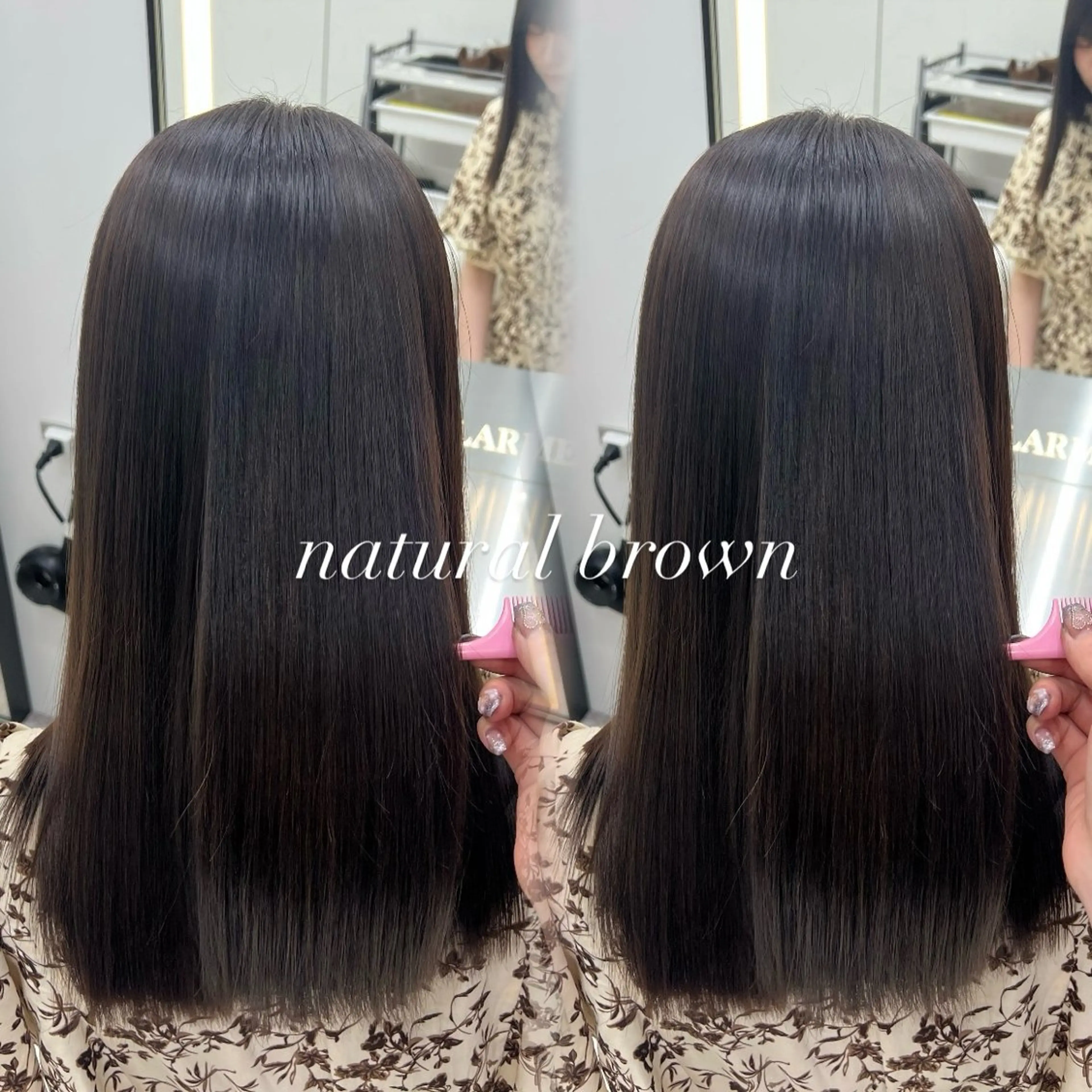 ［💍フルカラー+最高級TR💍］艶カラー+髪質改善アブソリュートトリートメント💎最高級メンテナンス🪞ロング料金なしの写真