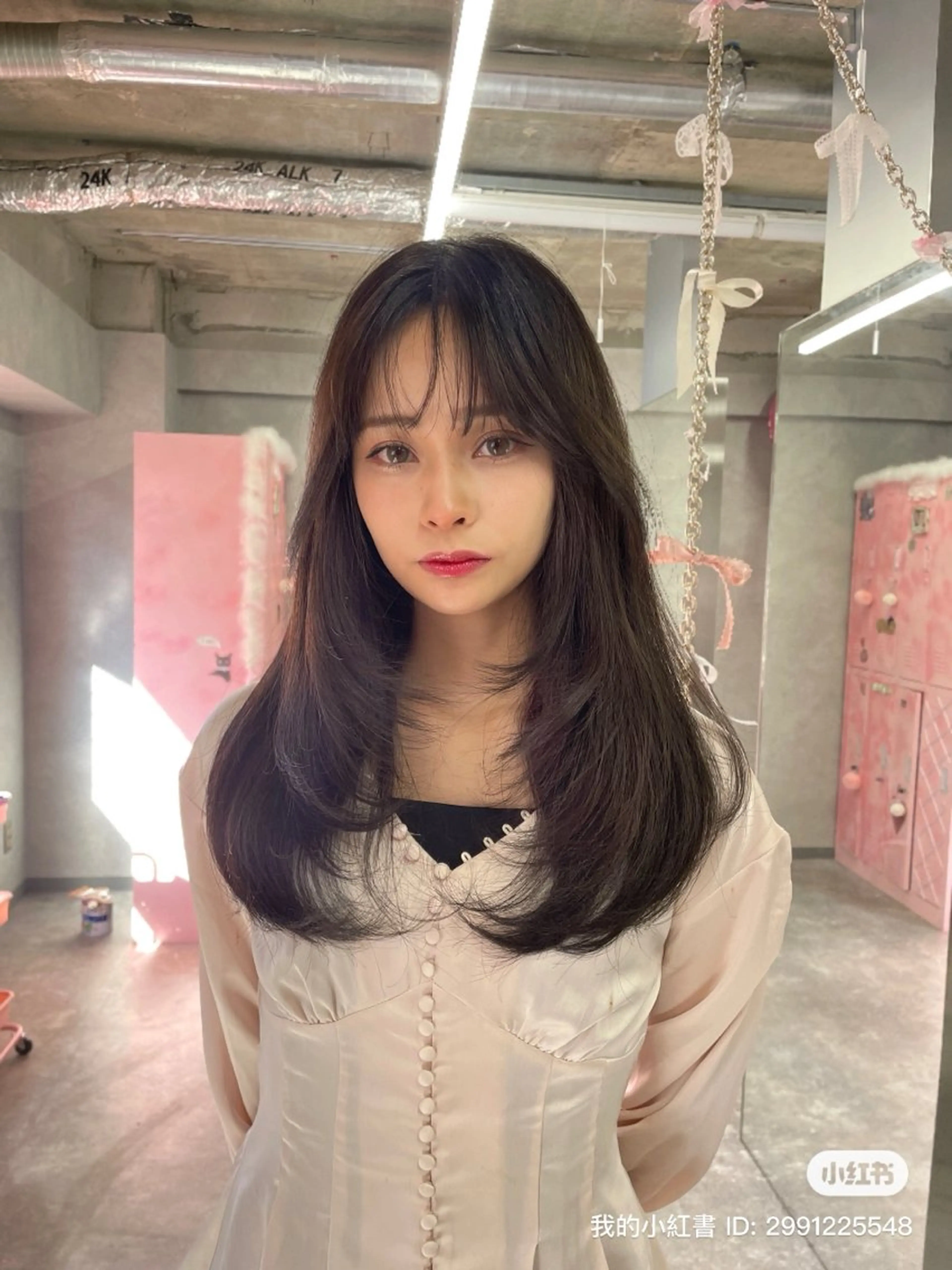 ロング レイヤーカット K Iのヘアスタイル