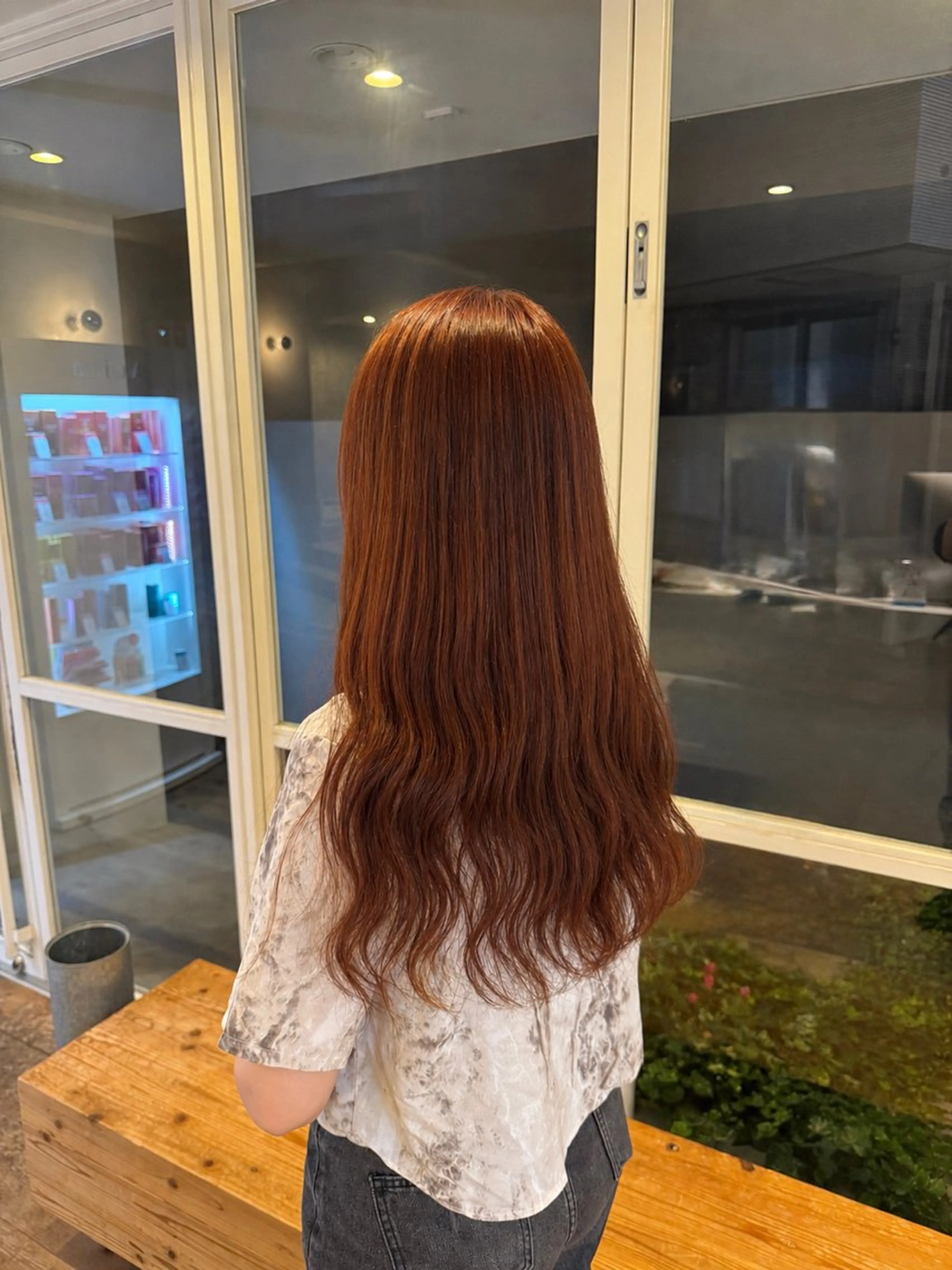 ロング カラー オレンジ 【YARD.】橋本 稀乃のヘアスタイル