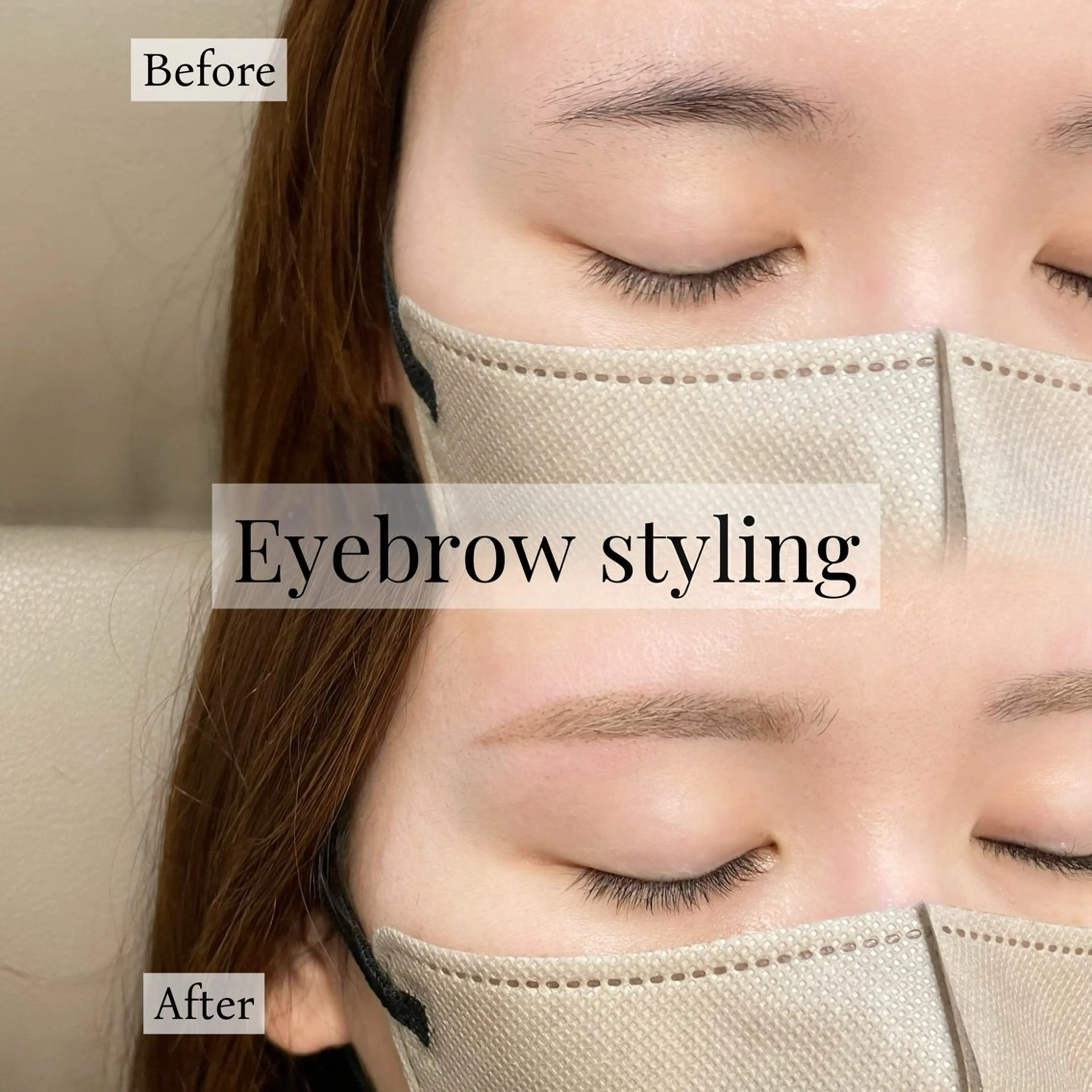 アイブロウ 眉毛ワックス脱毛 セットサロンCURE YUKIOKAの眉毛・アイブロウイメージ