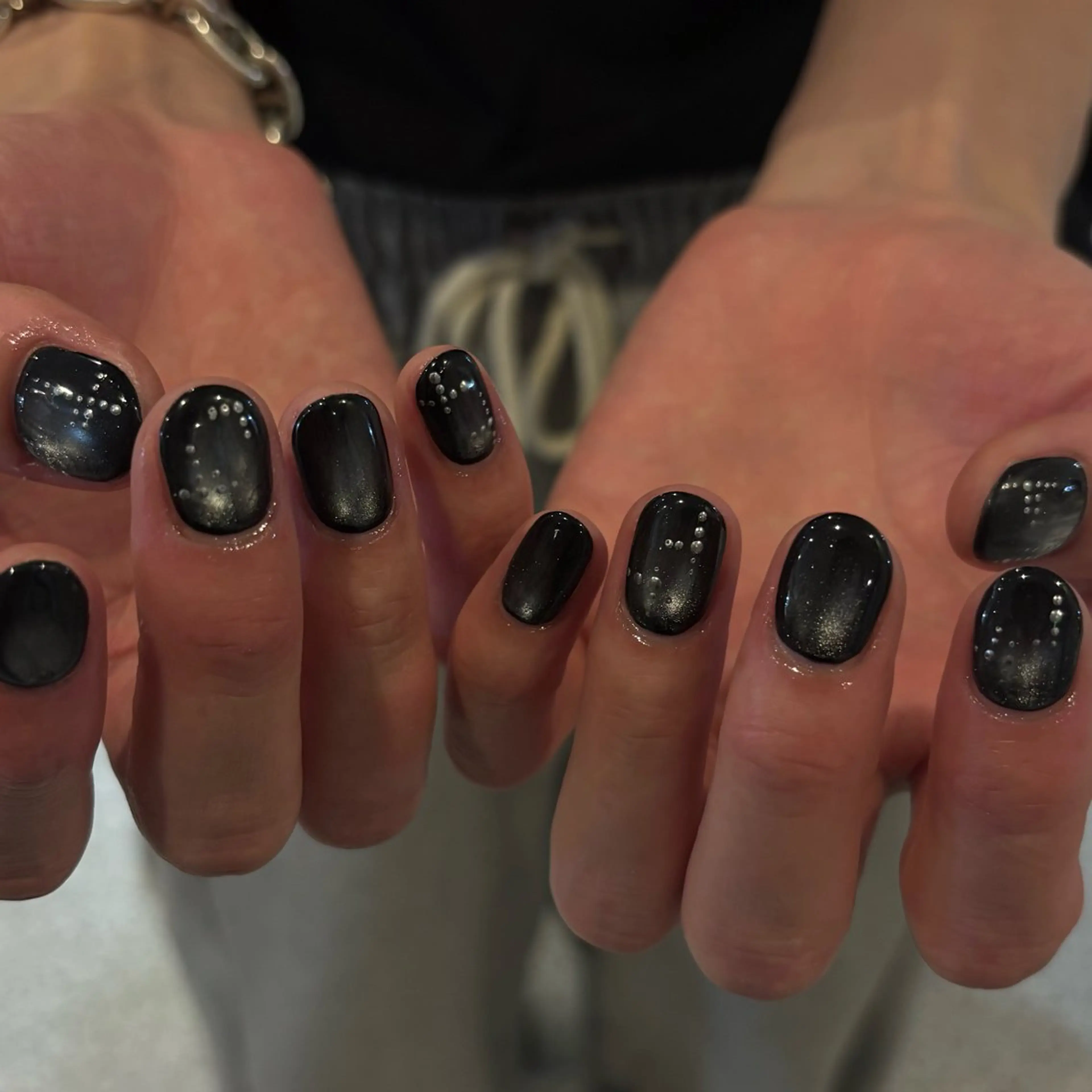 ネイル マグネットネイル メンズネイル ショートネイル ハンドネイル nao＿nail .929のネイルデザイン