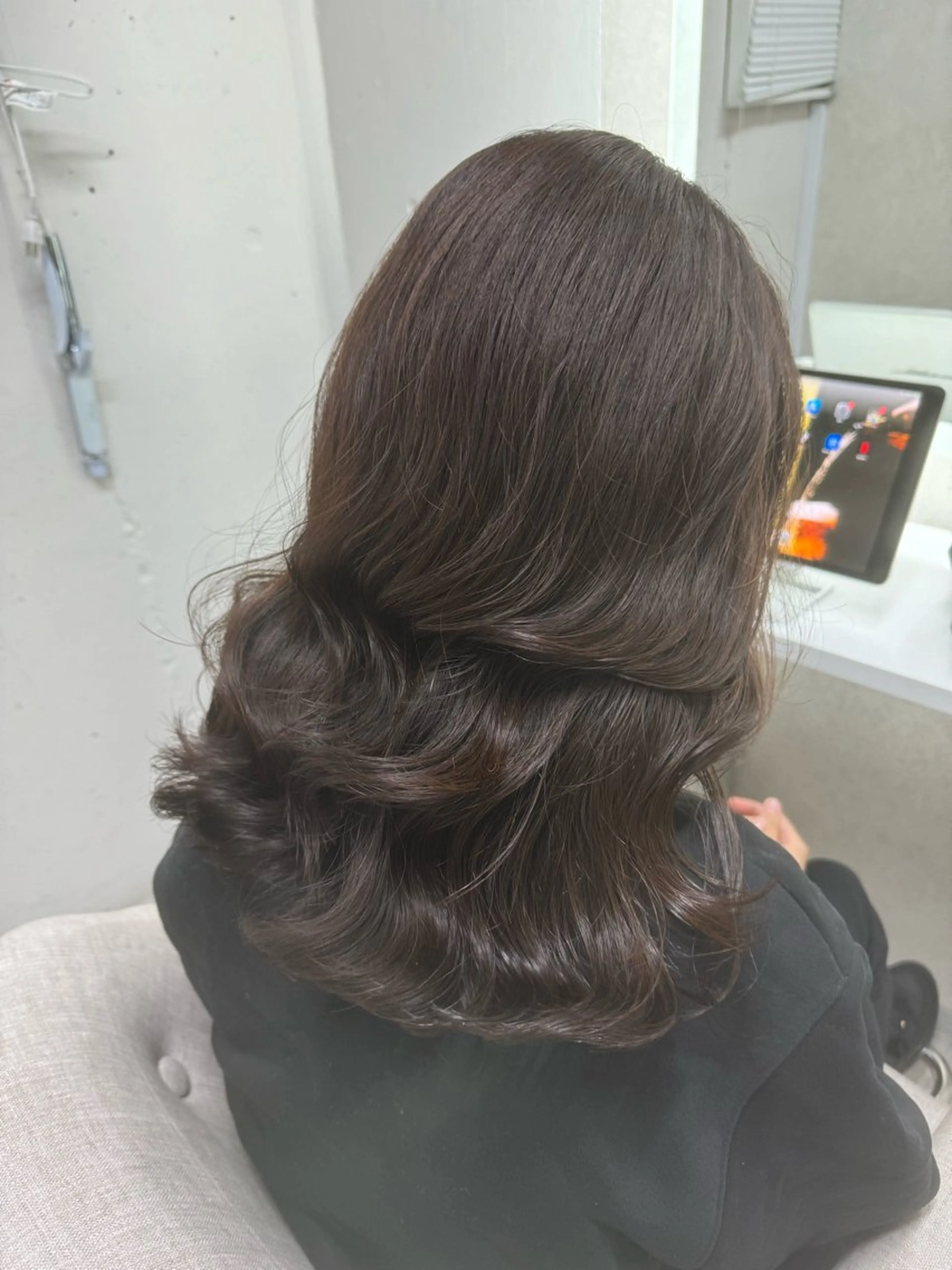 ミディアム パーマ 原田 聖也のヘアスタイル