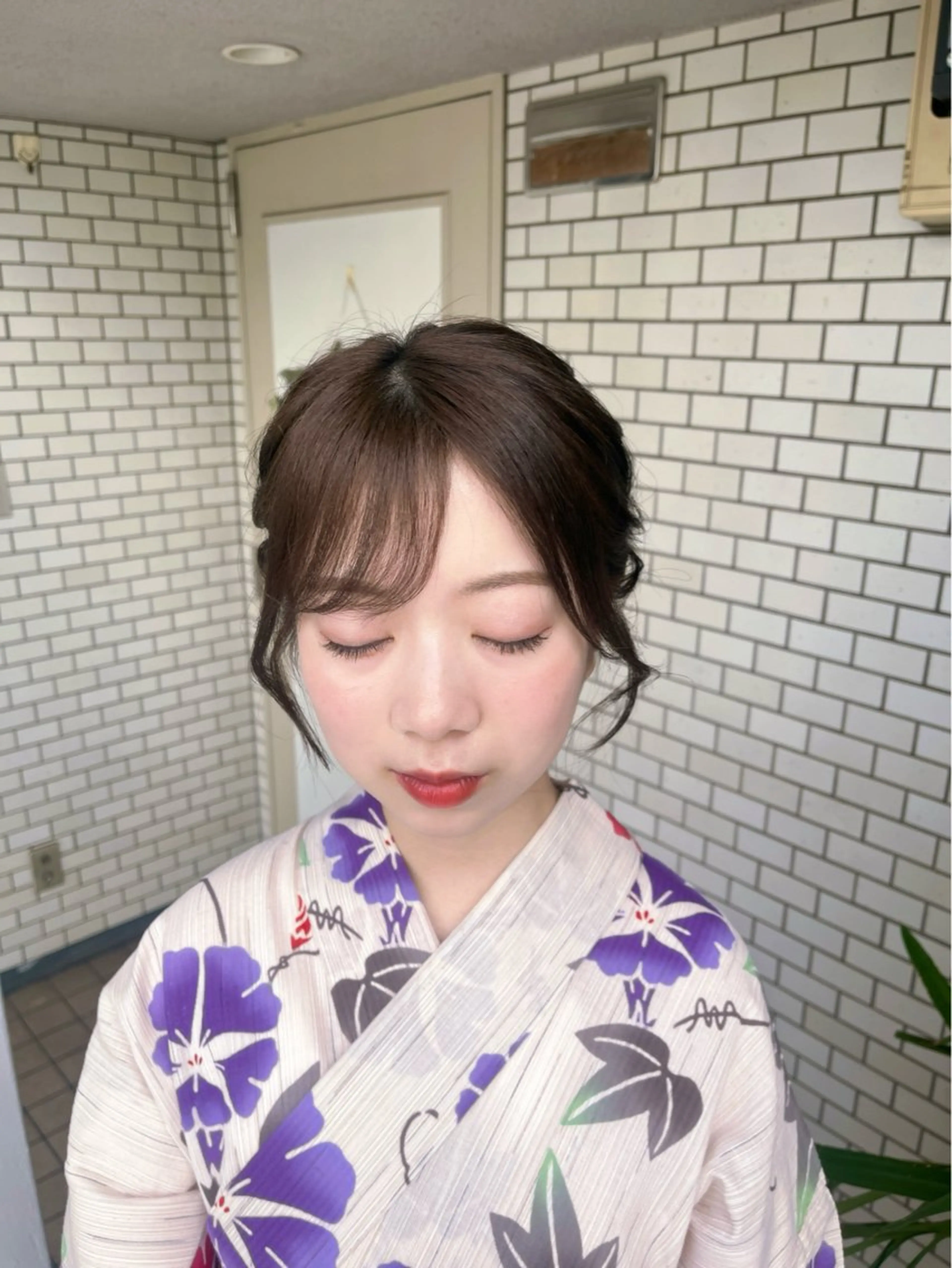 ヘアアレンジ 浴衣 ヘアセット 垢抜けヘアメイク🫧 JURI🪽のヘアスタイル