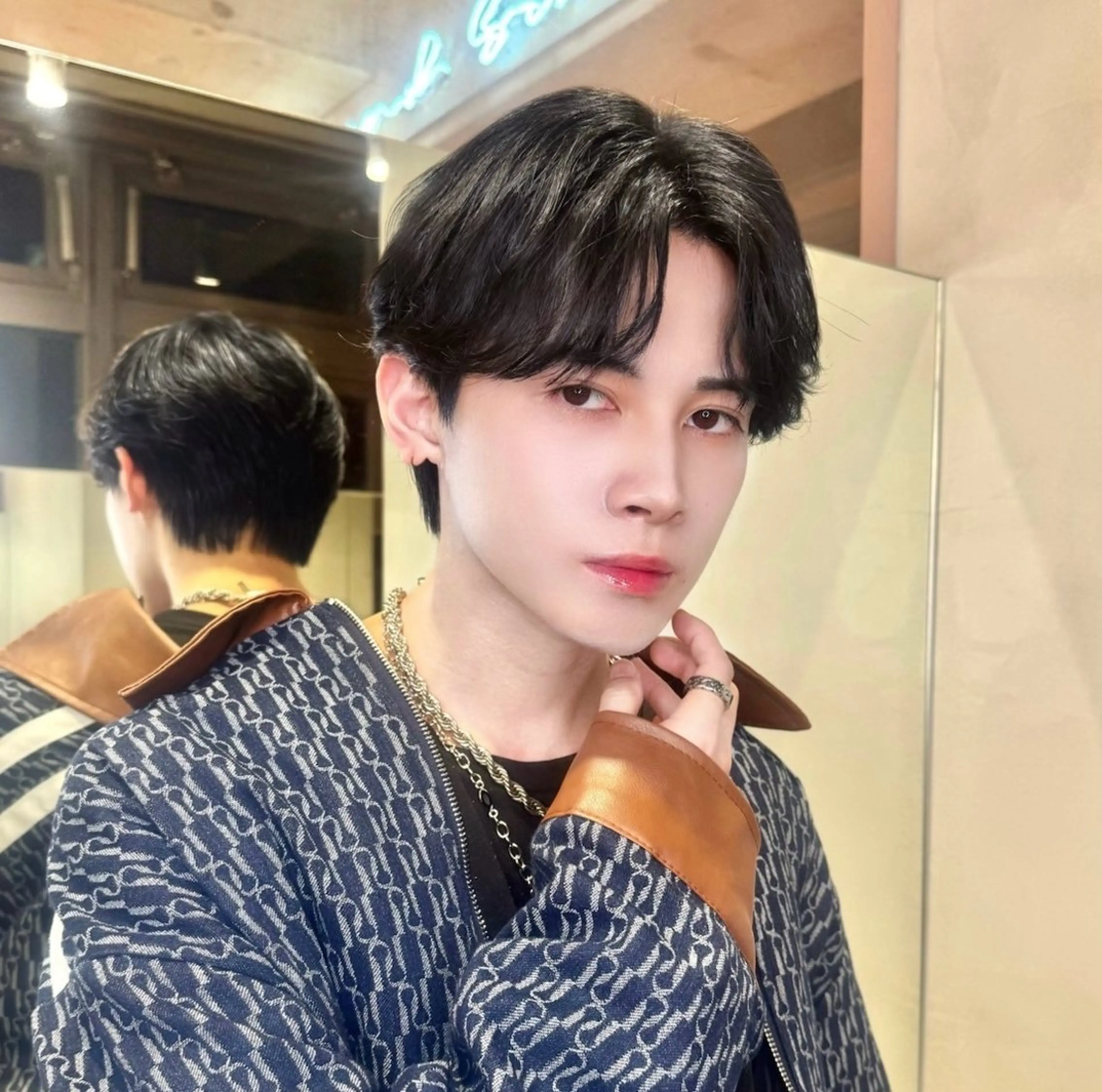 メンズ センターパート ♥️似合わせボブ/ 縮毛矯正/大和田拓夢のヘアスタイル