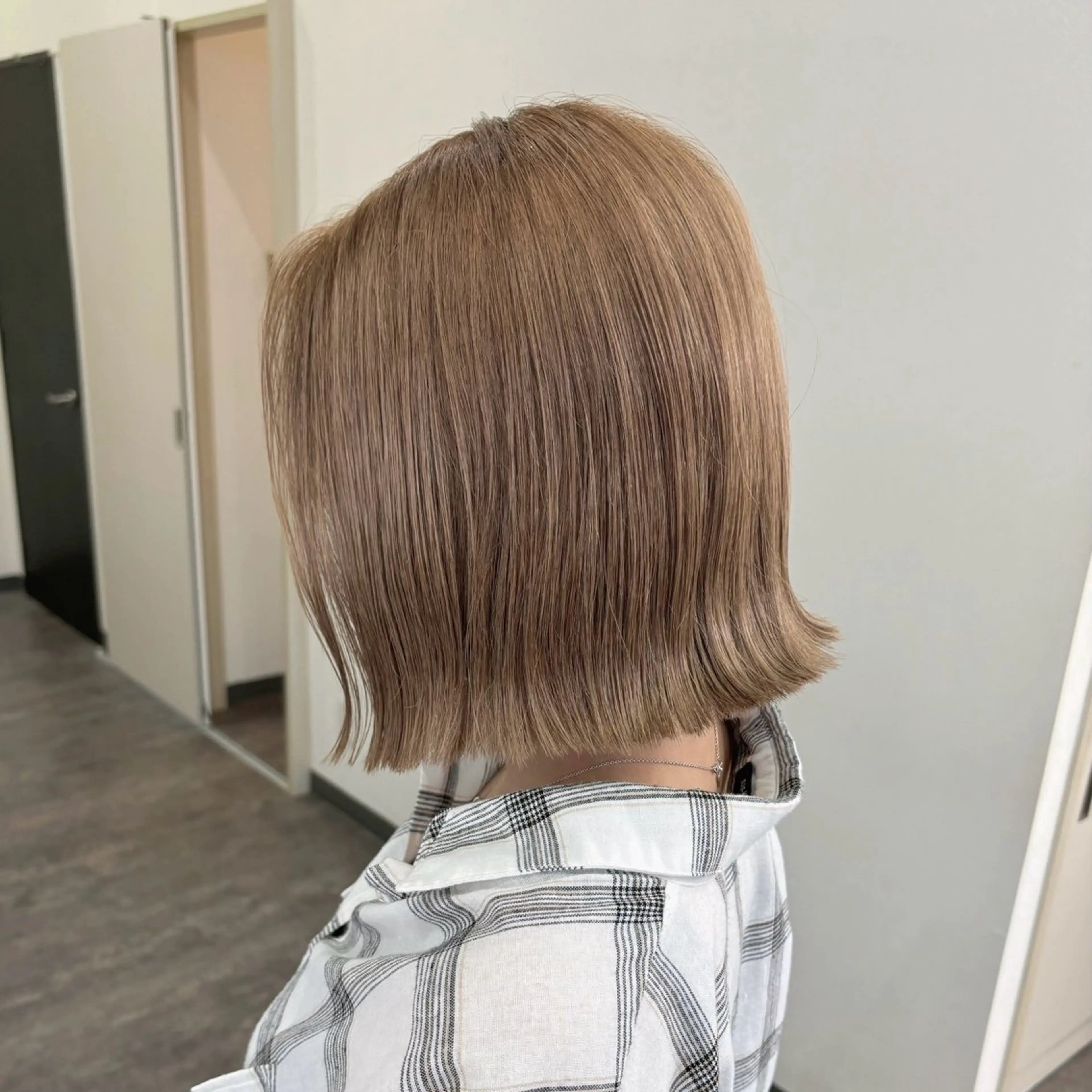 ミディアム 切りっぱなしボブ ボブ 萌音 🎀 宇都宮 / インターパークのヘアスタイル