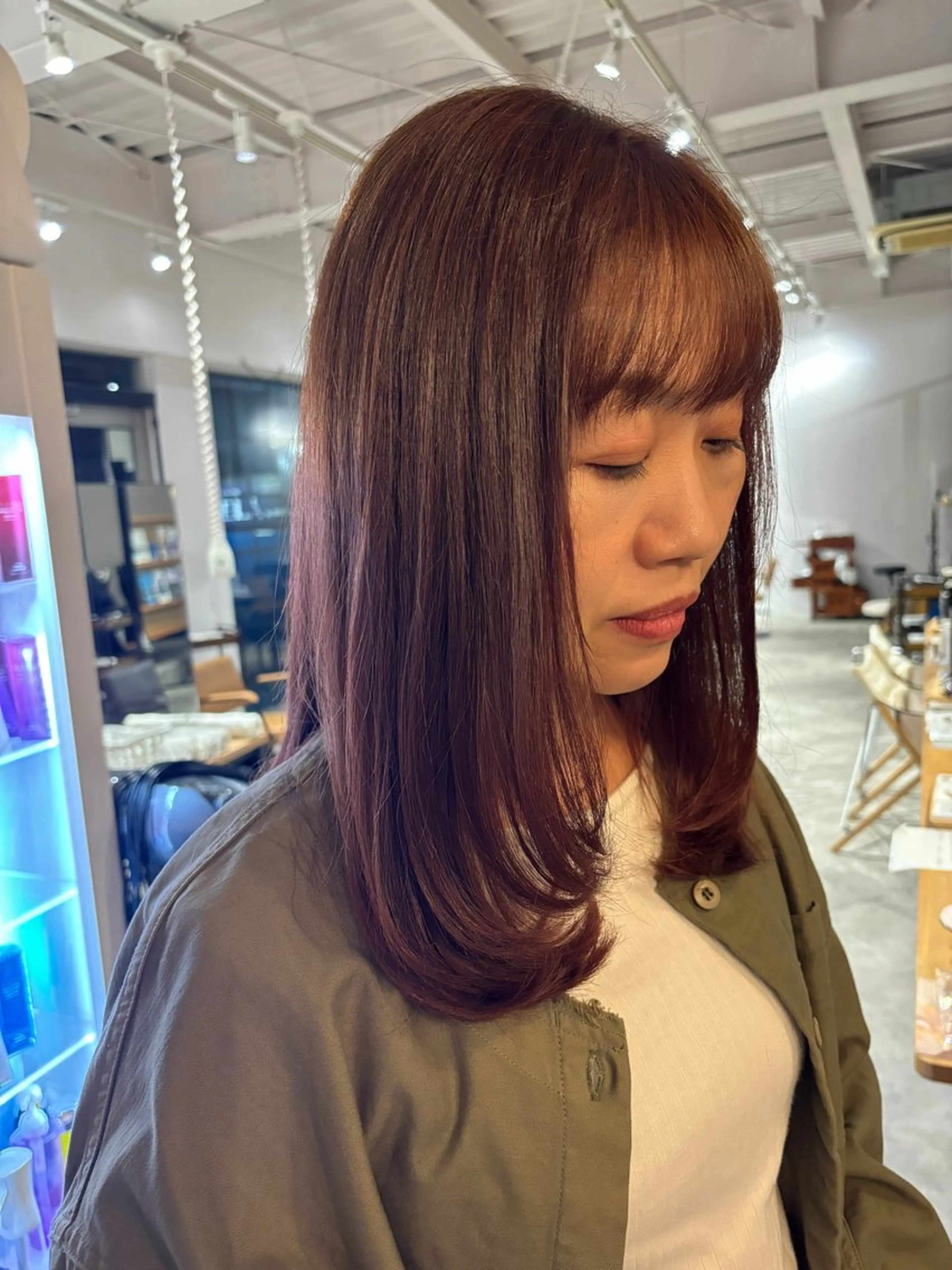ロング レイヤーカット はっとり ななせのヘアスタイル