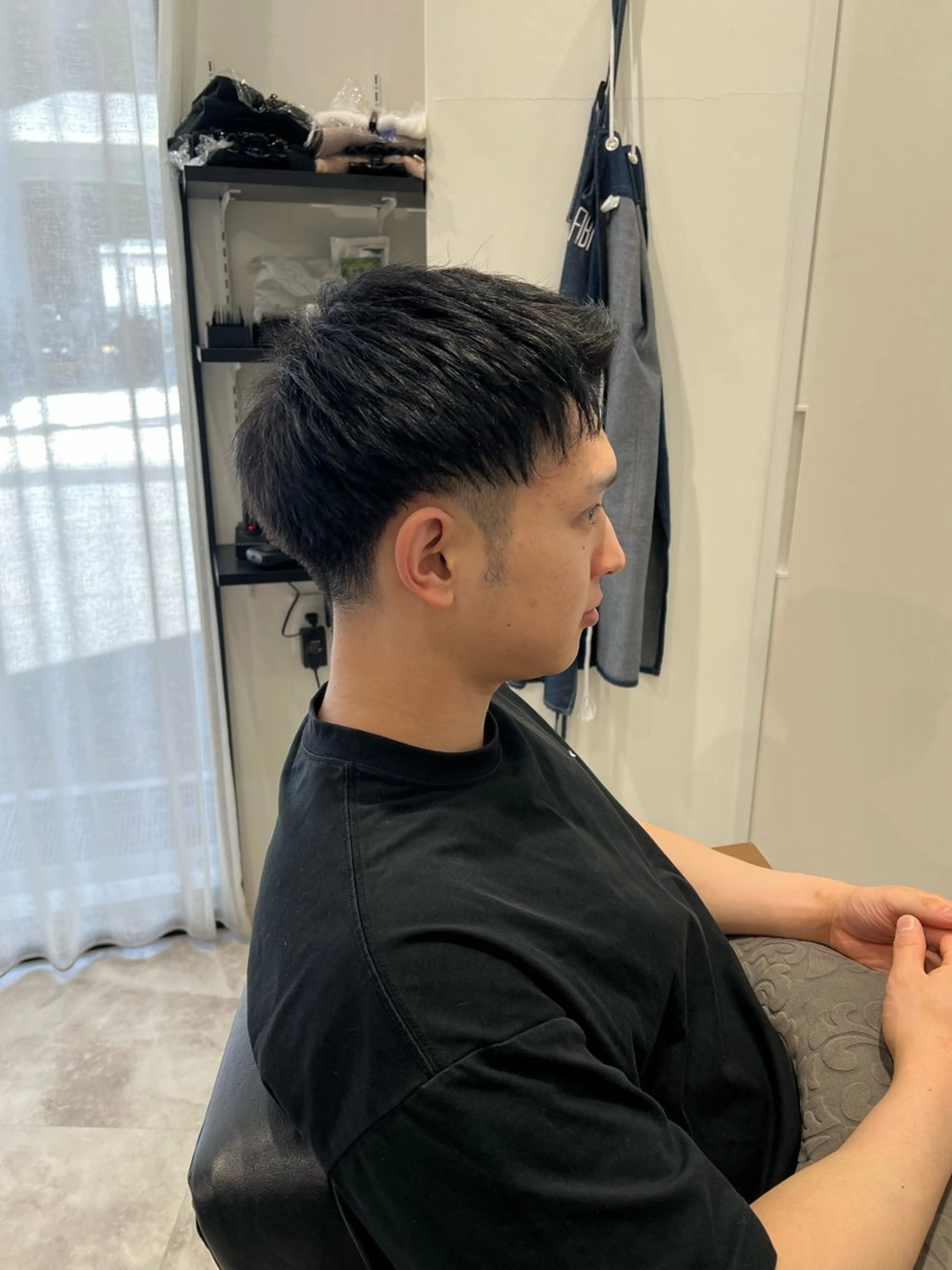 メンズ カット 黒阪 なみのヘアスタイル