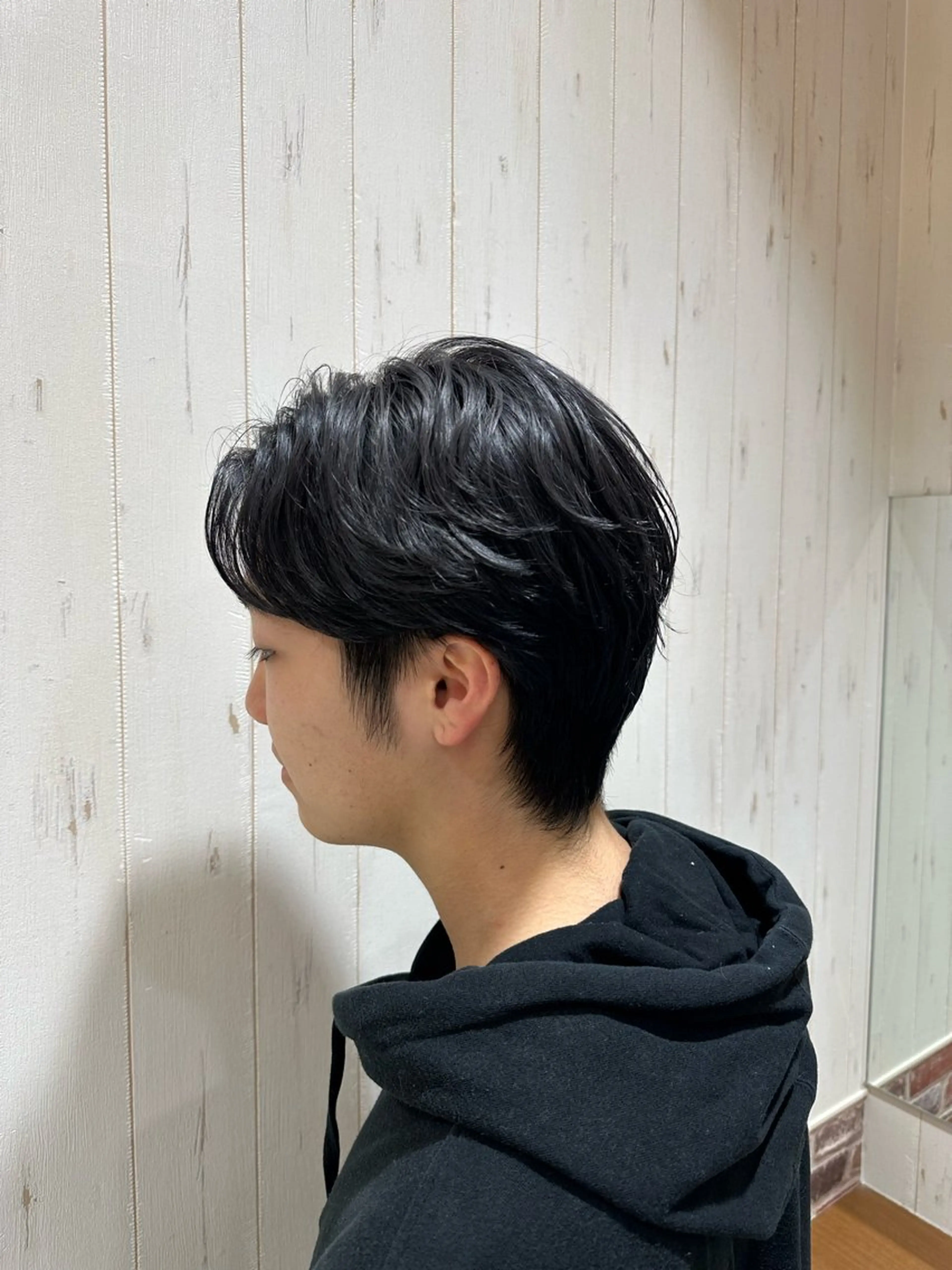 ショート メンズ ダウンパーマ マッシュ メンズパーマ ショートヘア カット 中嶋 紘夢のヘアスタイル