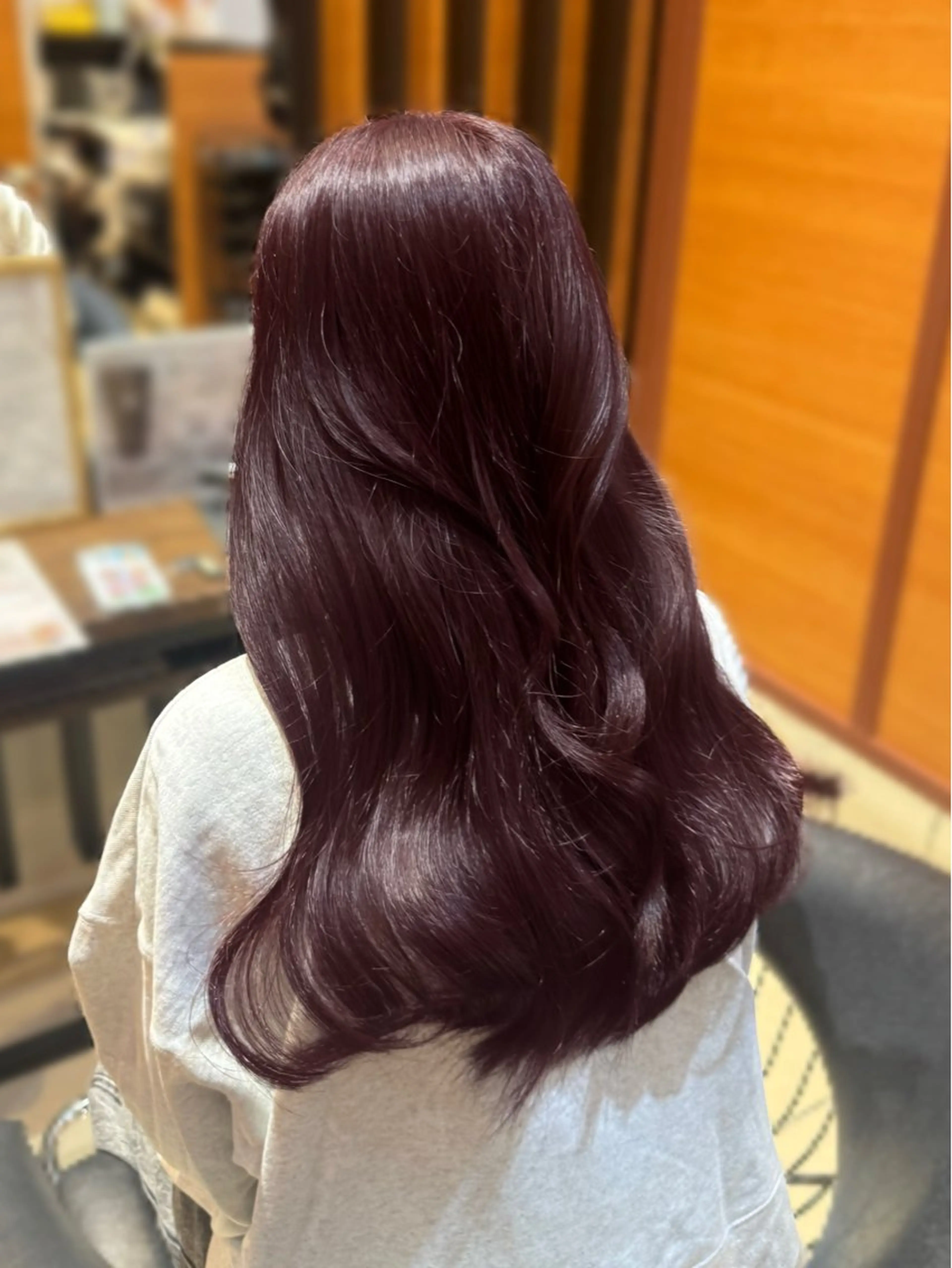 ロング カラー カット ヘアカラー トリートメント 🖤hana/顔周り /韓国風ヘア🖤のヘアスタイル