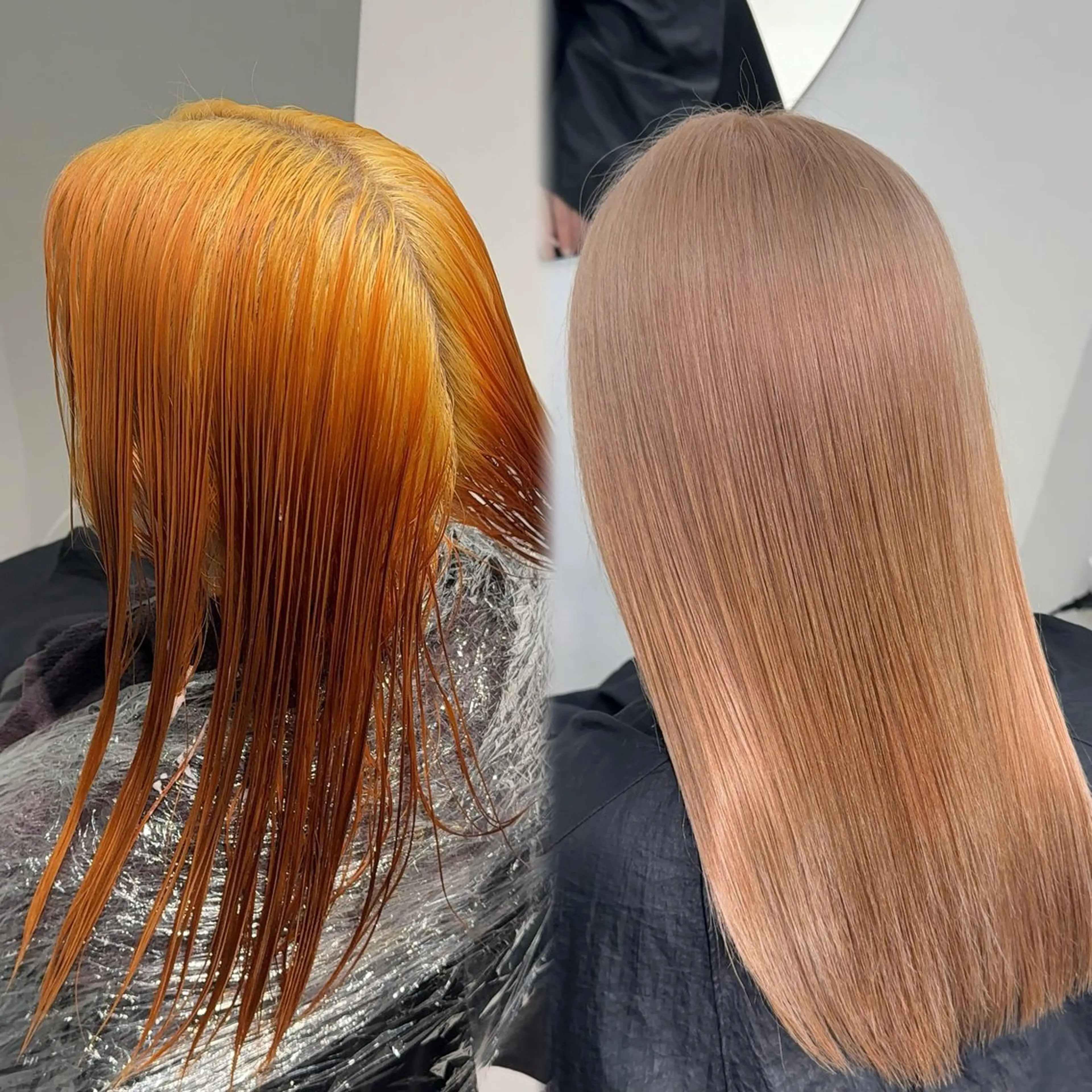 ミディアム カラー ヘアアレンジ ベージュカラー ブリーチ ブロンド デザインカラー ミルクティーベージュ ヘアカラー 【🥀履歴修正🥀】 ハイトーン職人/拓真のヘアスタイル