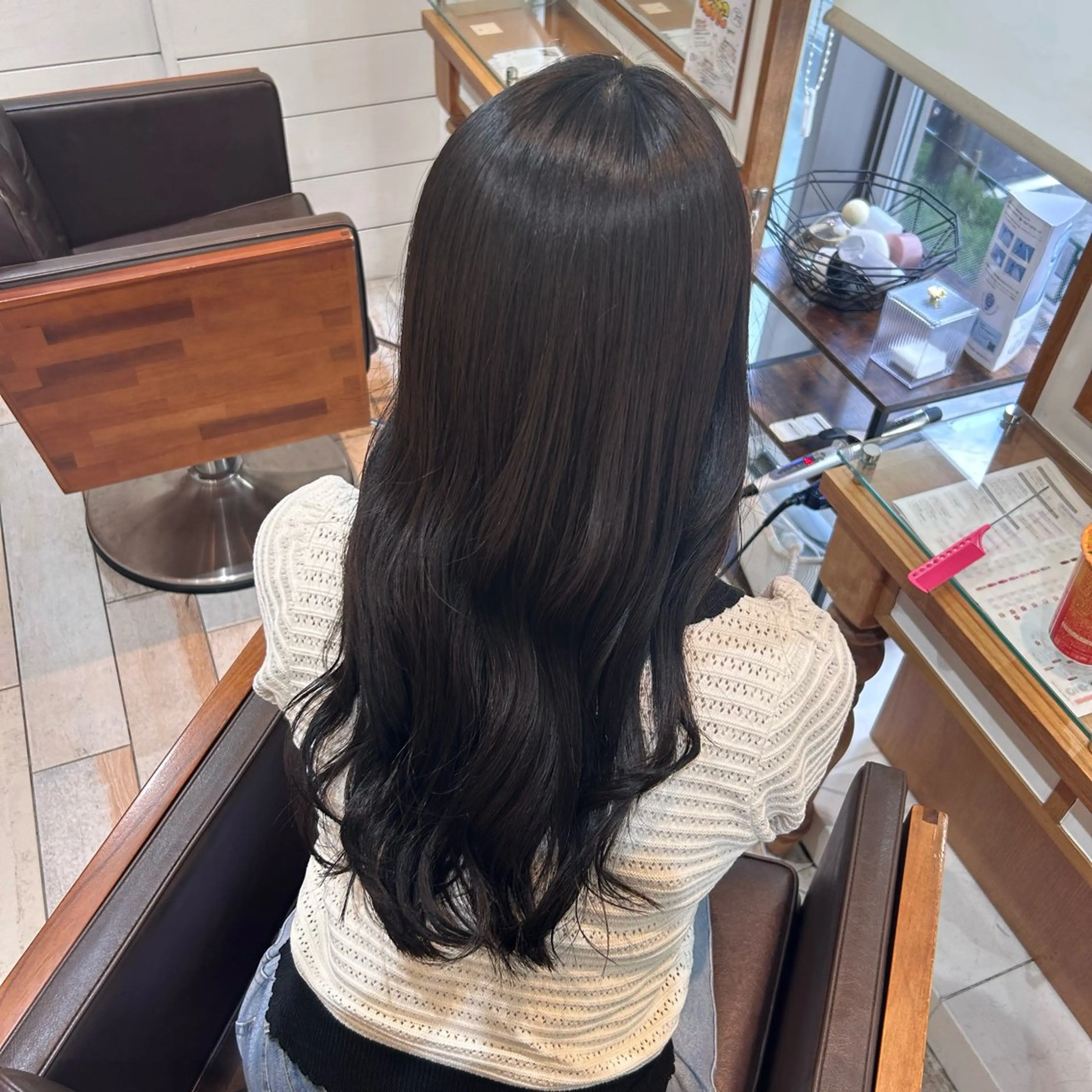 ロング カラー ヘアカラー トリートメント Rion/渋谷 /ブリーチなしカラーのヘアスタイル