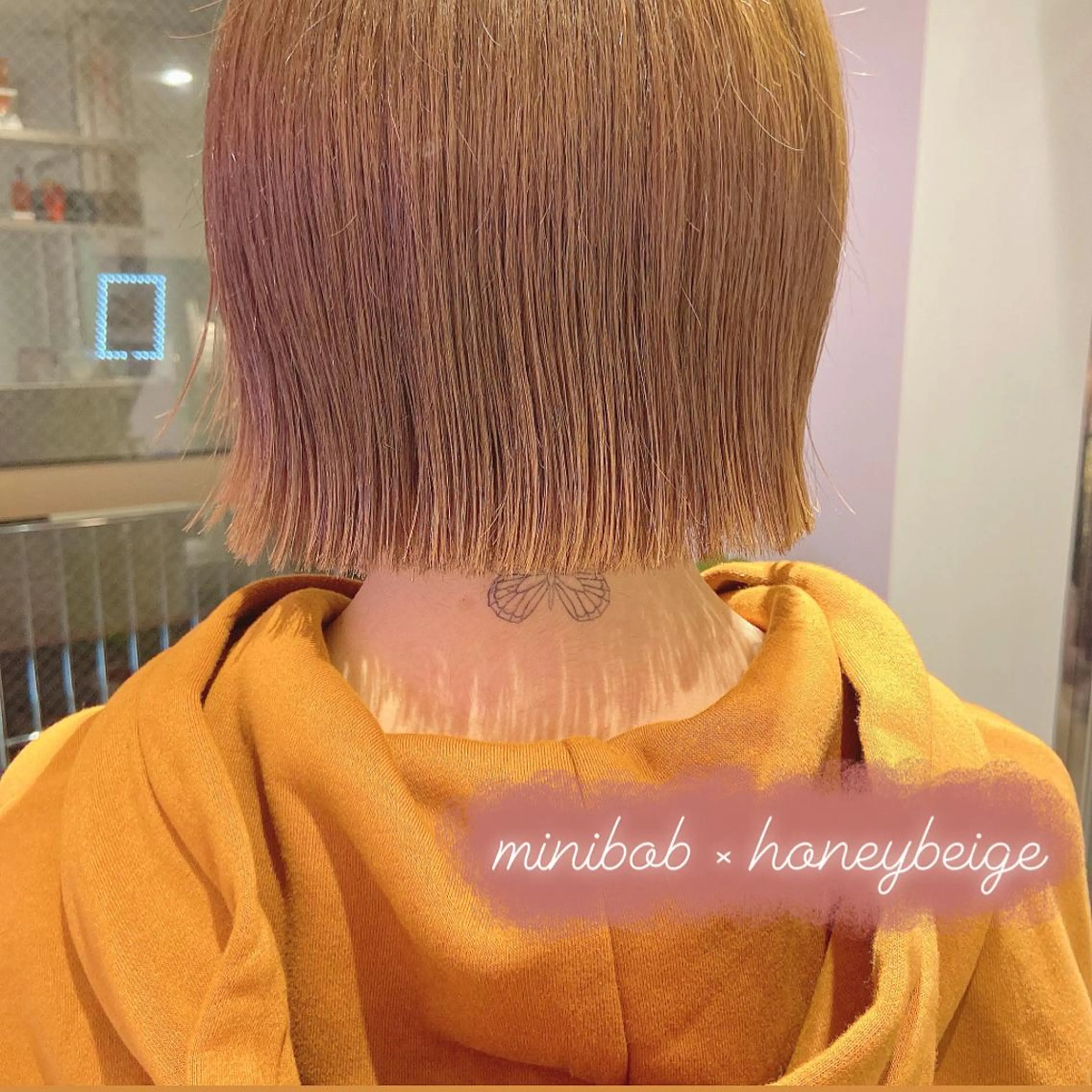 ショート カラー ヘアアレンジ ベージュカラー 天神レイヤーカット No.1💖マユカのヘアスタイル