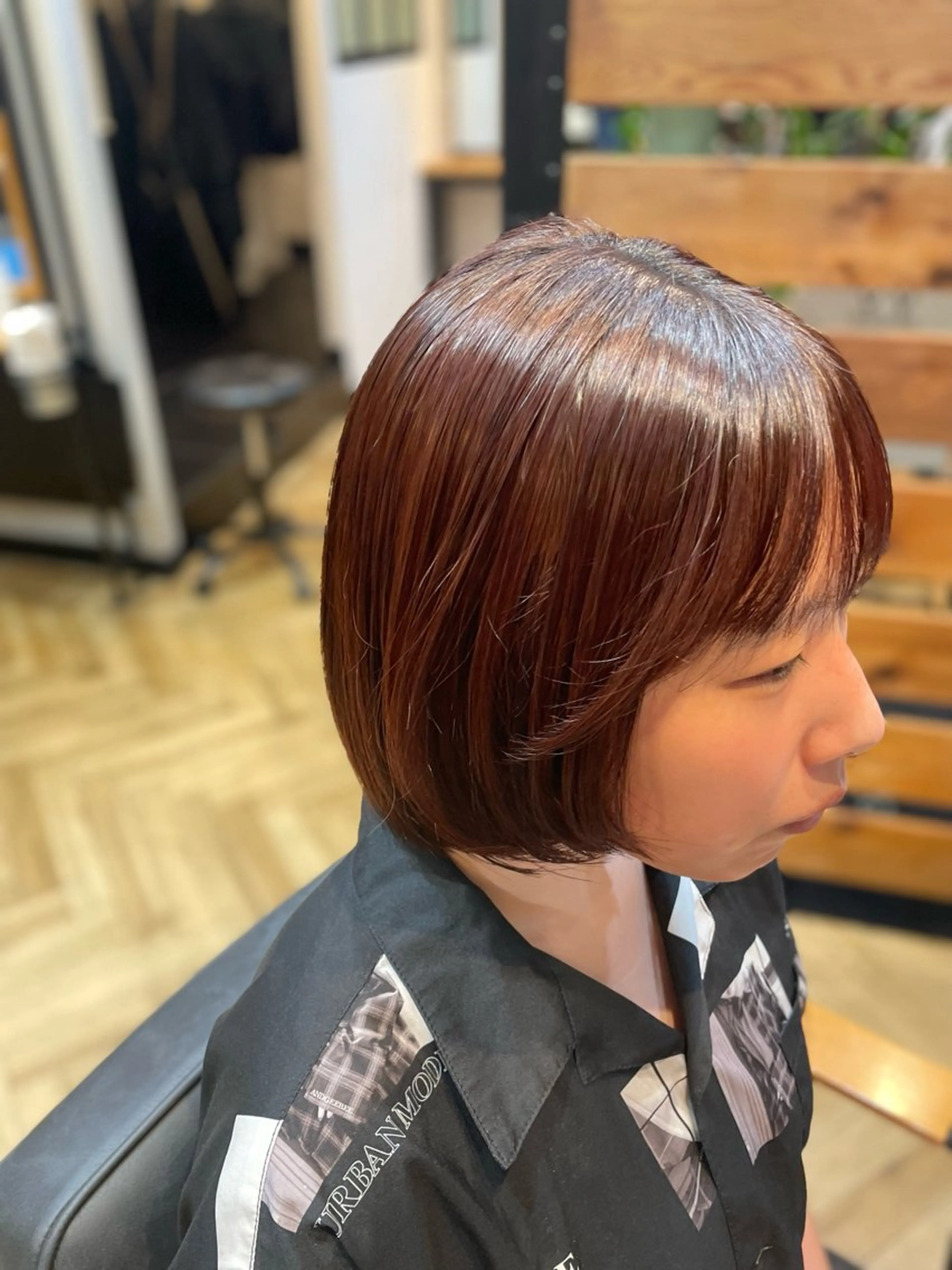 ショート ボブ 顔周りカット レイヤーカット カット トリートメント 望恵🌸 韓国🇰🇷スタイルのヘアスタイル