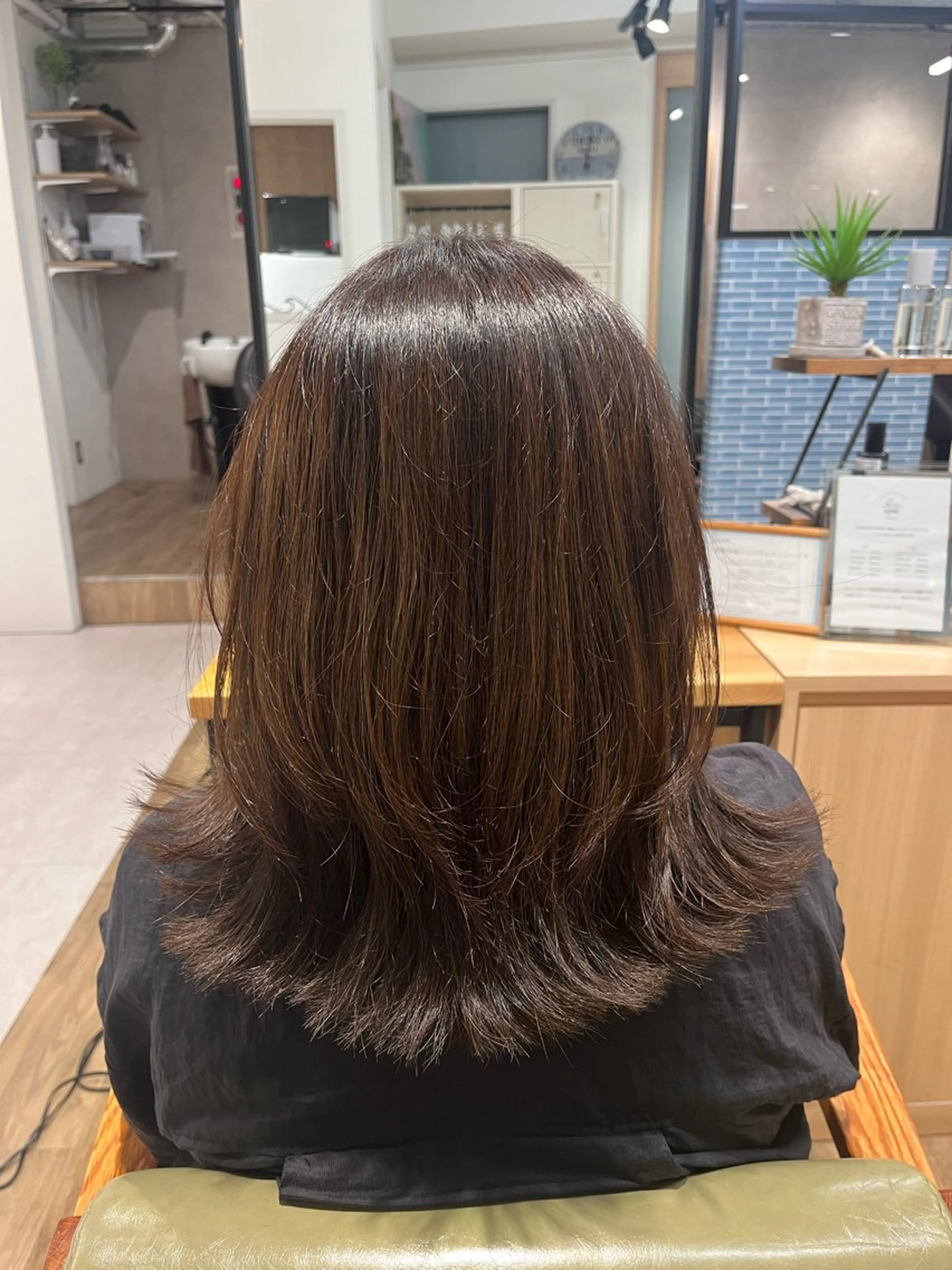 ミディアム カラー カット ヘアカラー 武田 綺音のヘアスタイル