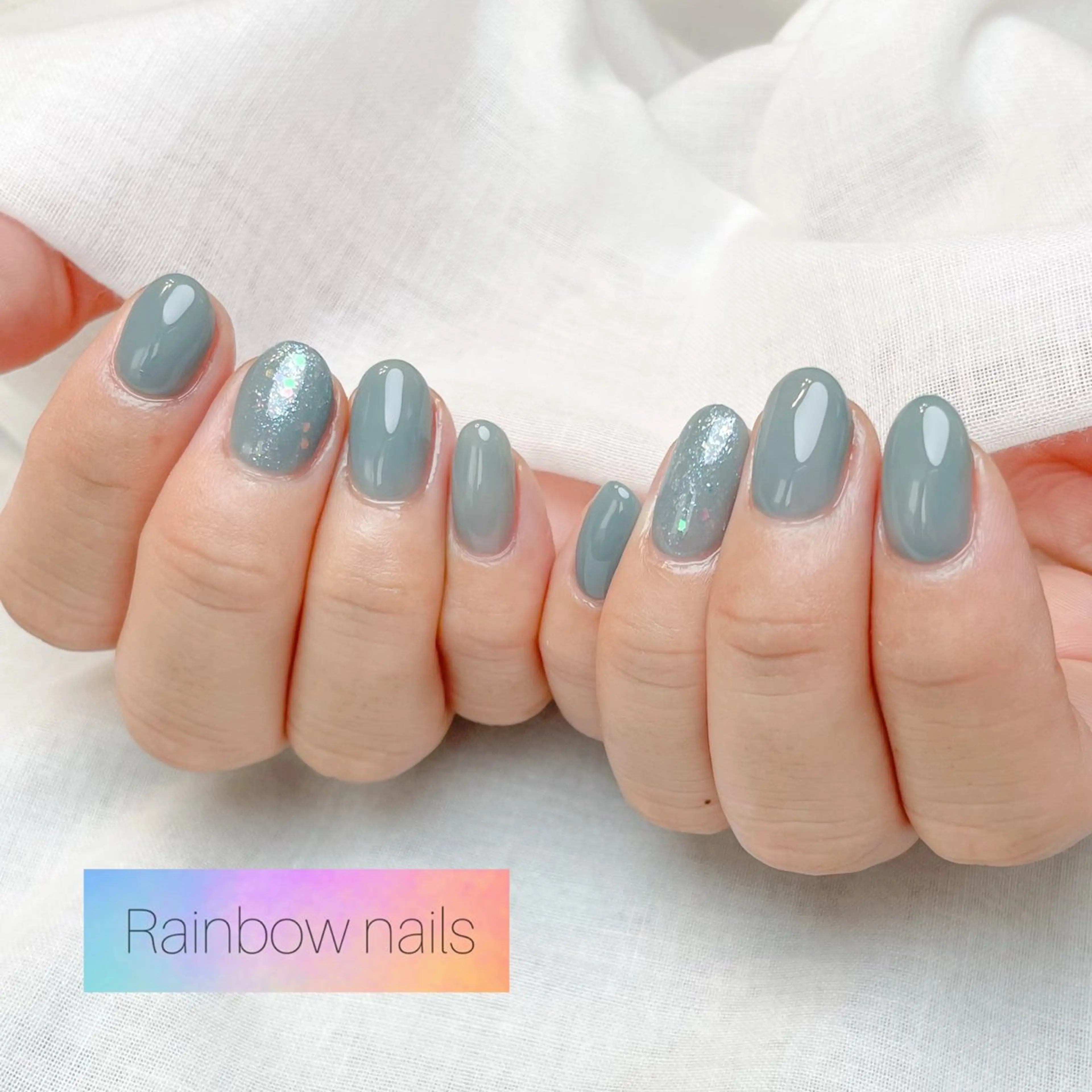 ネイル Rainbow nailsくろちゃんのネイルデザイン