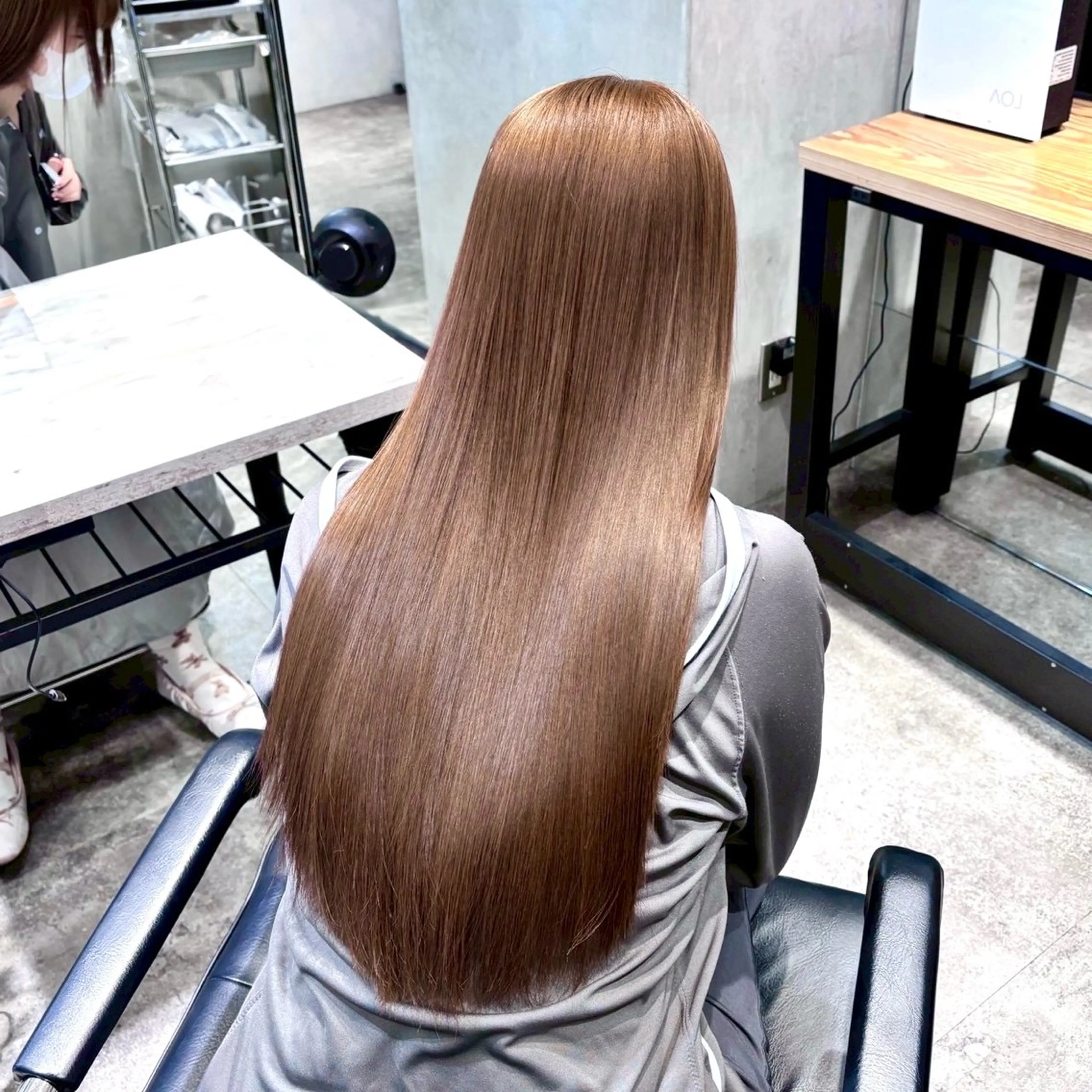 ロング カット 縮毛矯正 トリートメント ヘッドスパ ヘアセット 似合わせカラー /髪質改善✨レオンのヘアスタイル