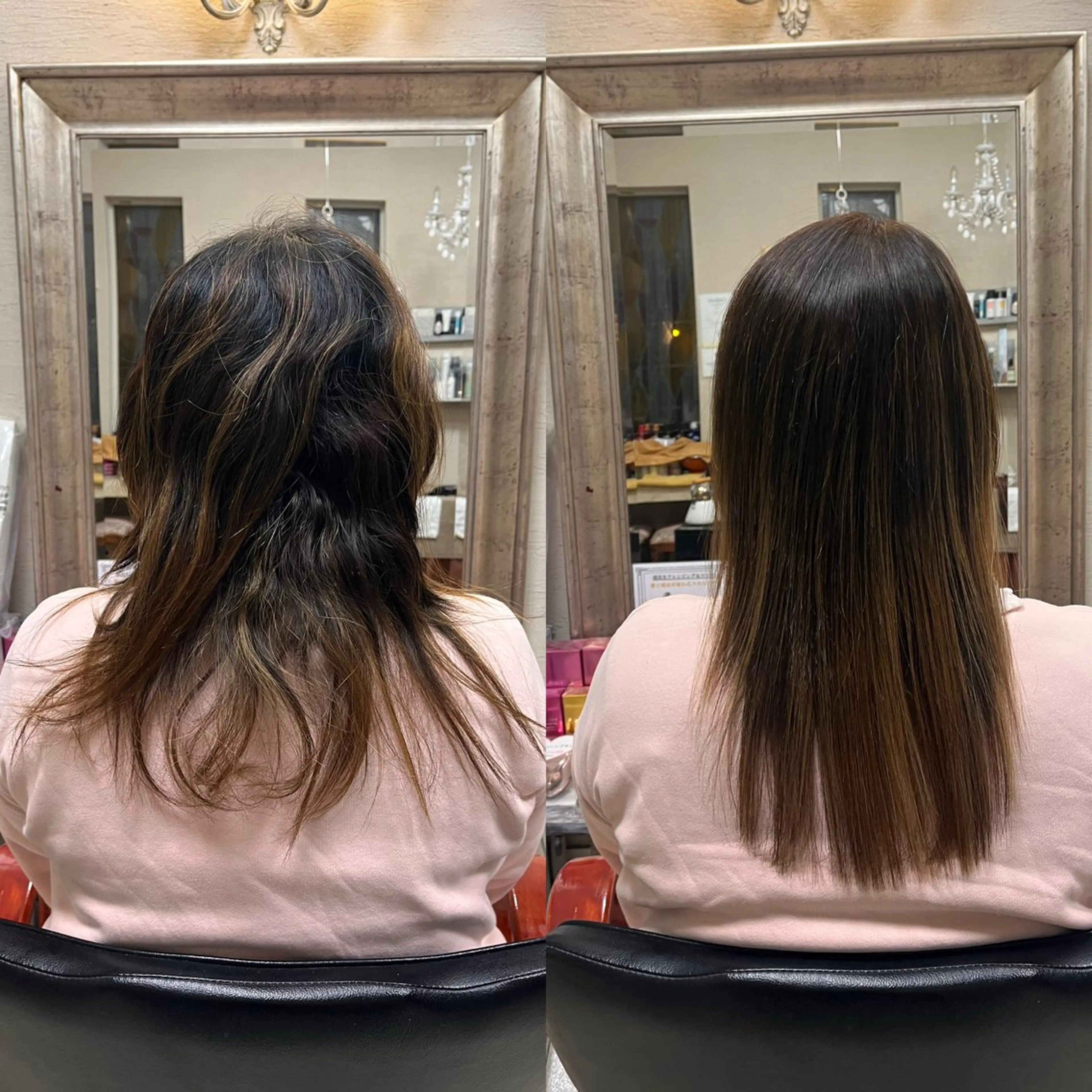 セミロング カット ヘアカラー 縮毛矯正 トリートメント ✨髪質改善・縮毛矯正 専門美容室マーベルのヘアスタイル