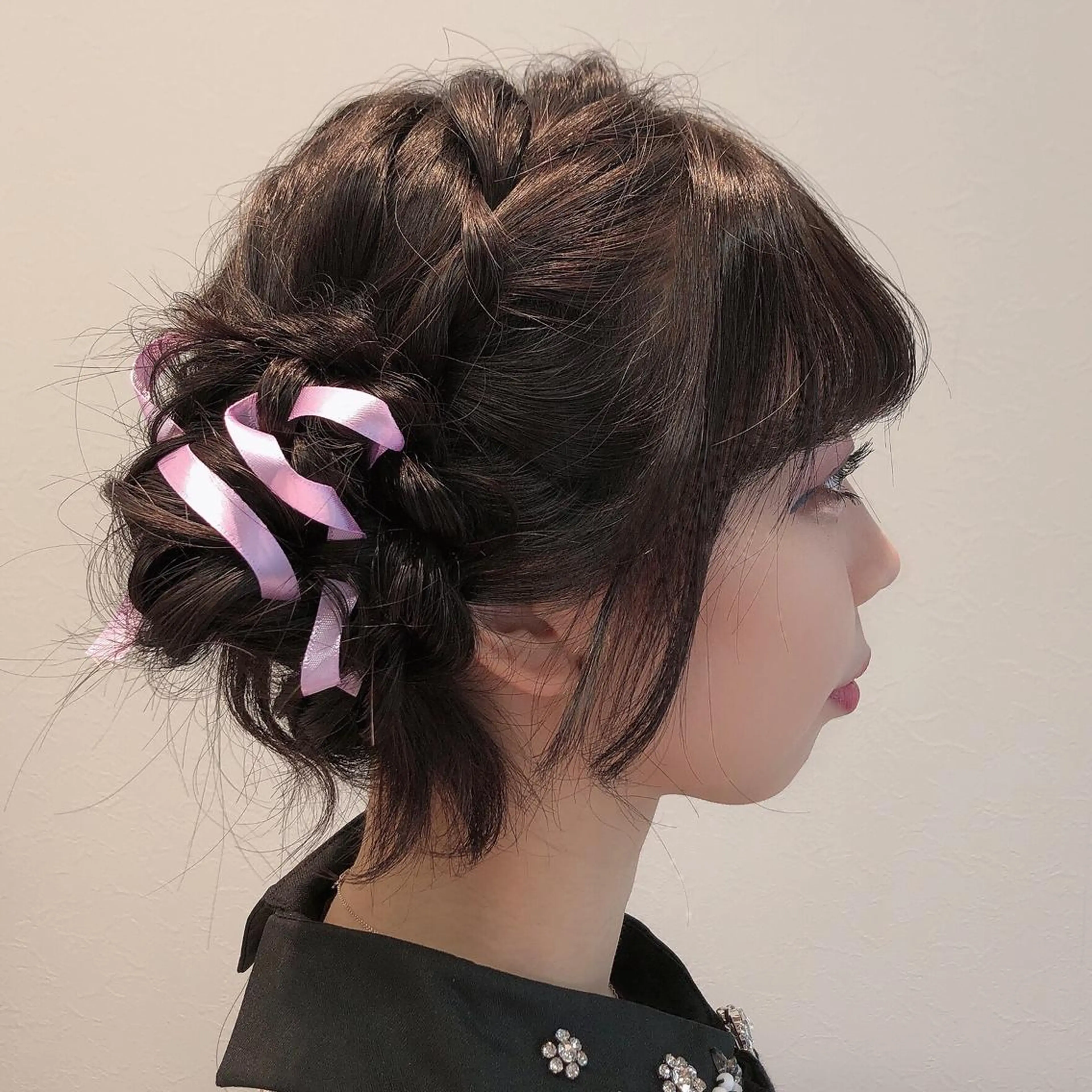 ロング ヘアアレンジ お団子ヘア ヘアセット これた🧸ヘアメ職人 ♡髪質改善♡カラーのヘアスタイル