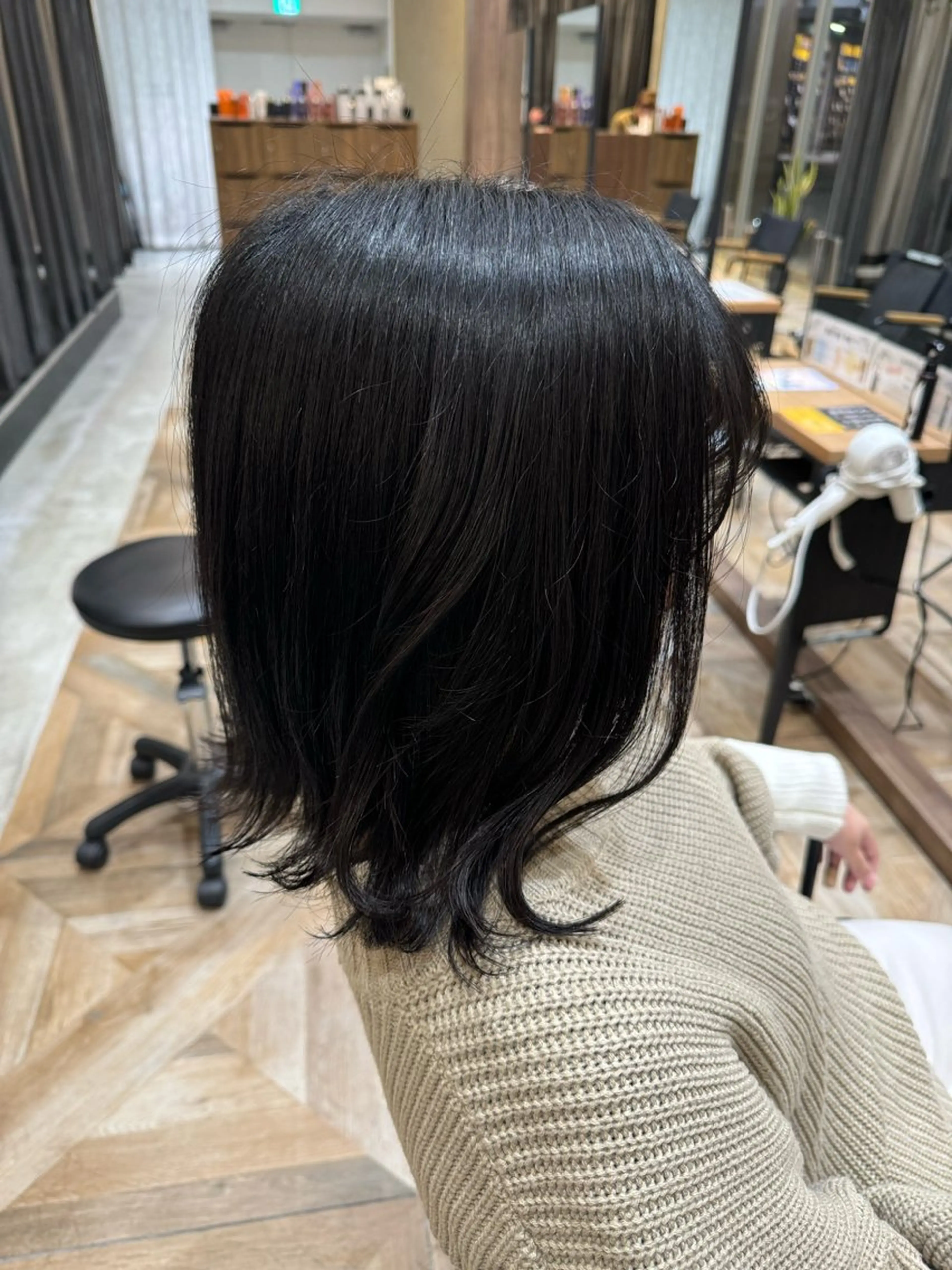 ミディアム 岡山 優芽のヘアスタイル