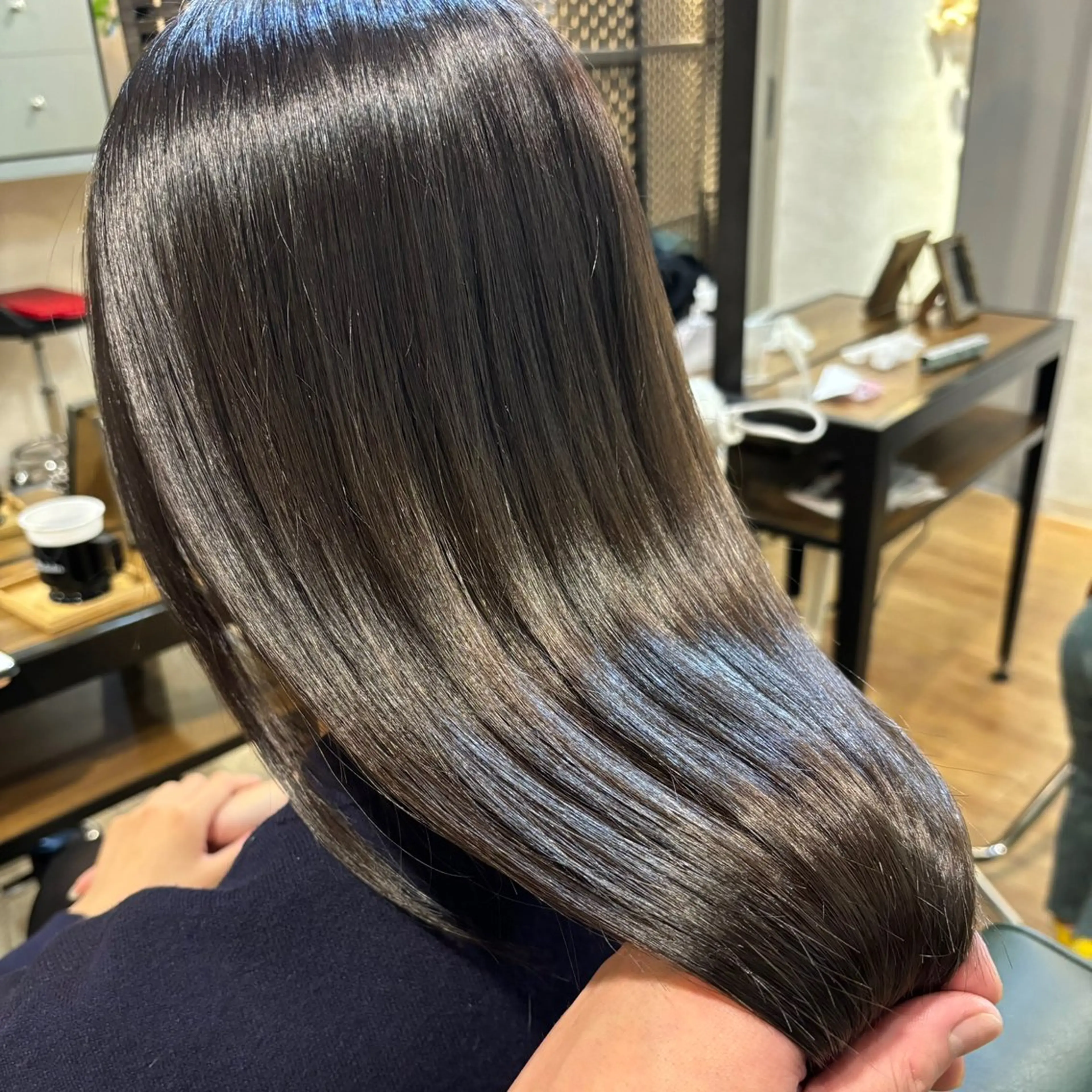 ロング カラー パーマ 髪質改善 縮毛矯正 全世代通いやすい /Lumi/ルミのヘアスタイル