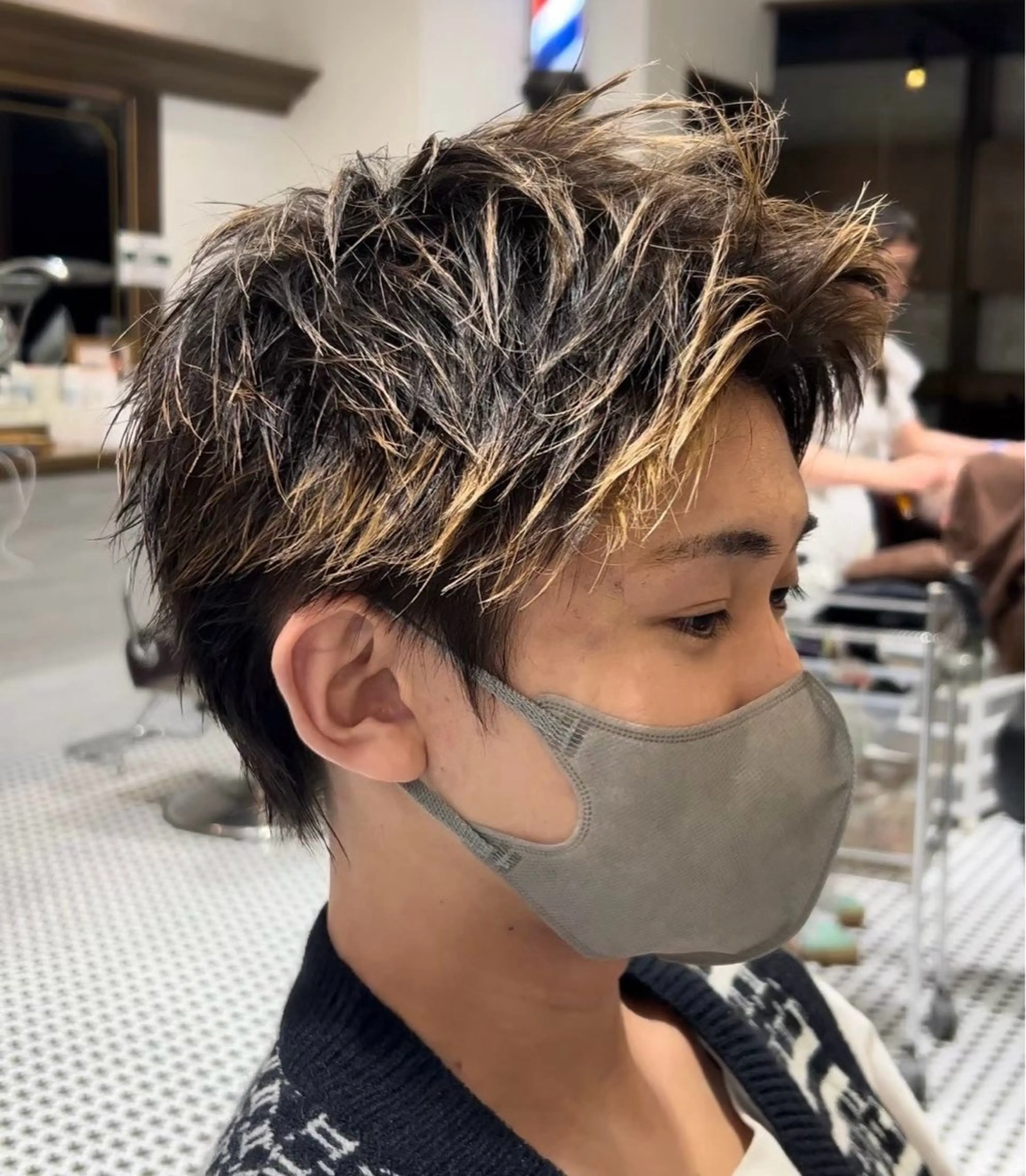 ショート カラー メンズ 榊原 貫太のヘアスタイル