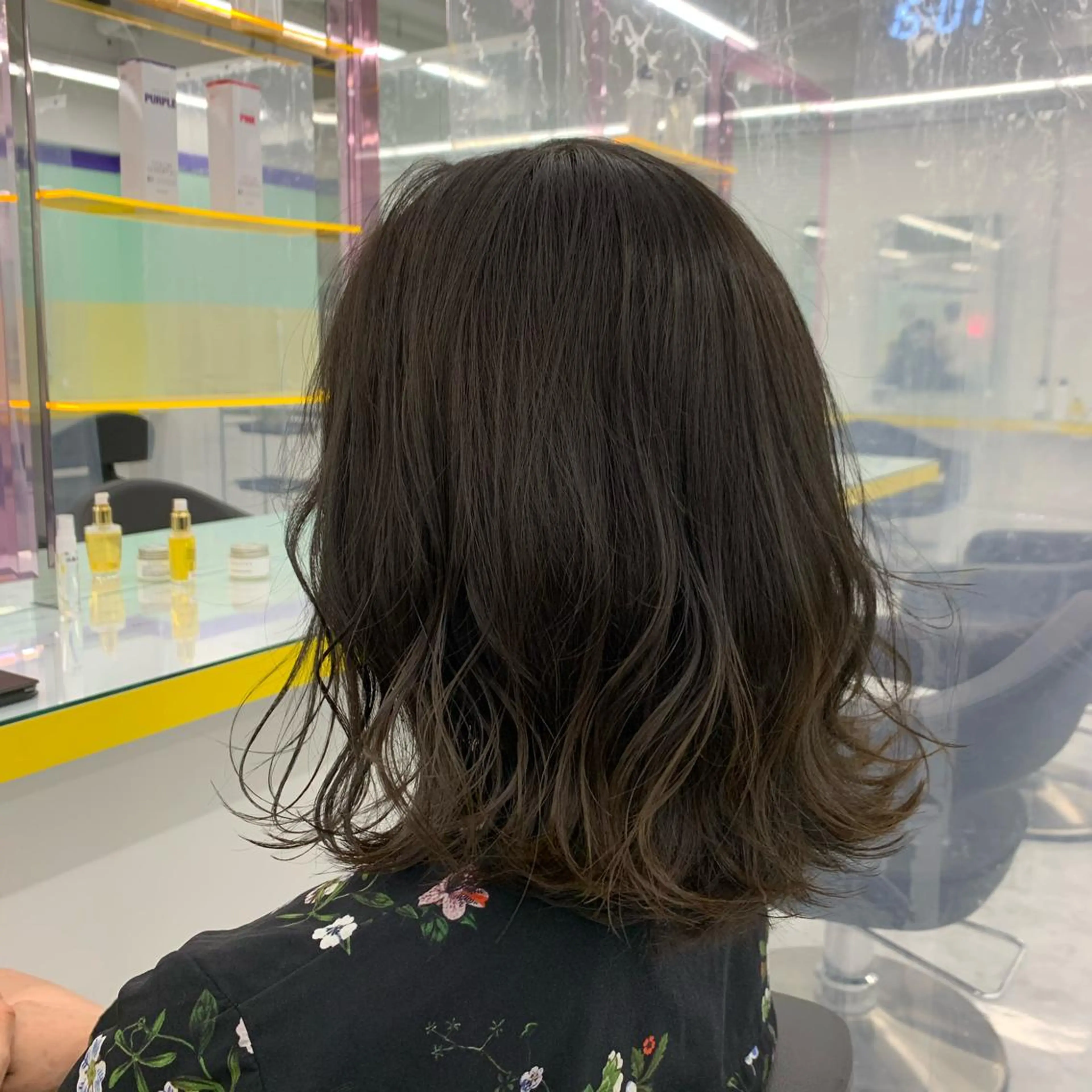 セミロング カラー 赤み消しカラー 🍀JUNKIのヘアスタイル