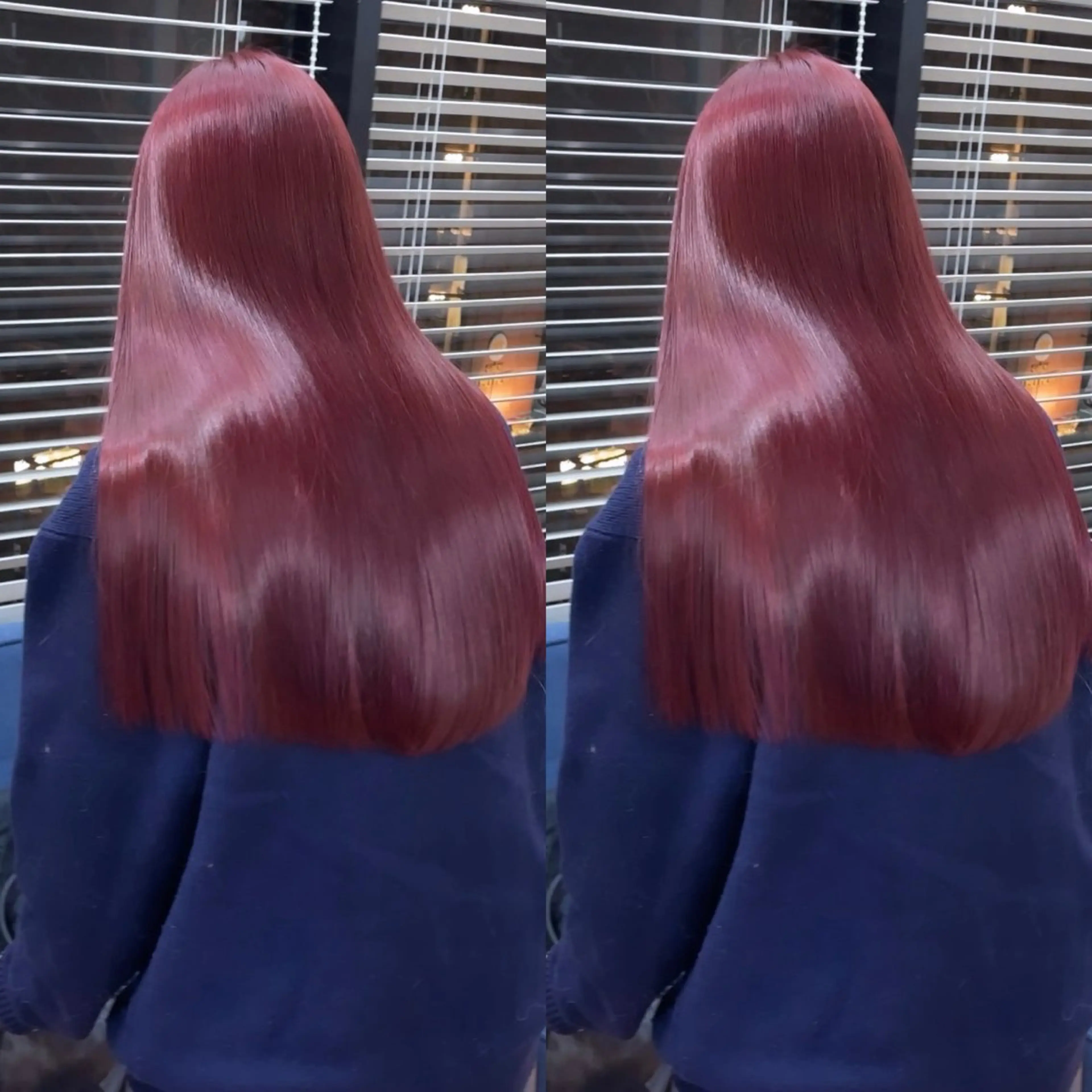 ロング カラー ブリーチ ケアカラー ブリーチなしカラー ピンクカラー ヘアカラー トリートメント ブリーチなしピンク 赤井龍斗のヘアスタイル