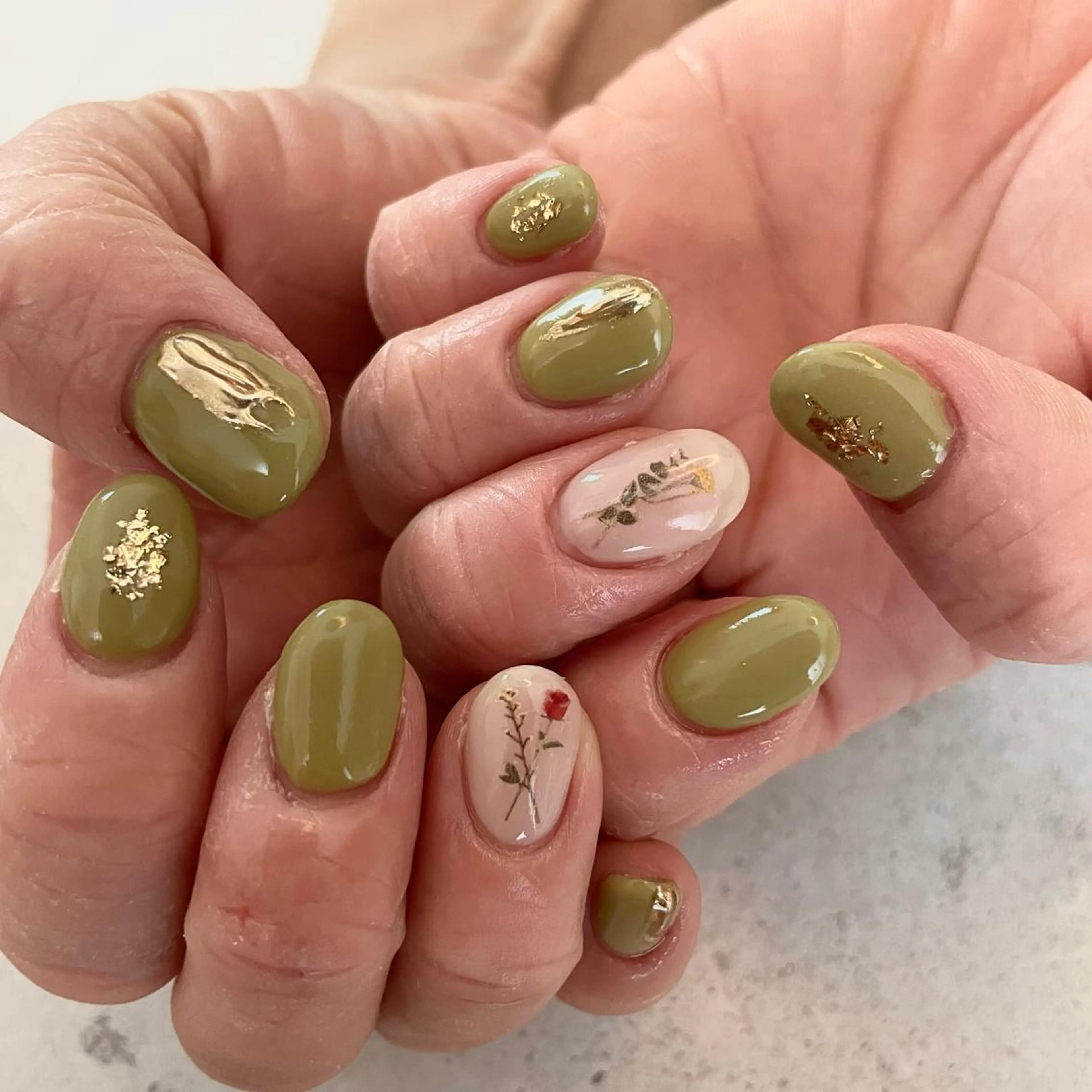 ネイル ハンドネイル Sea  nail by emaのネイルデザイン