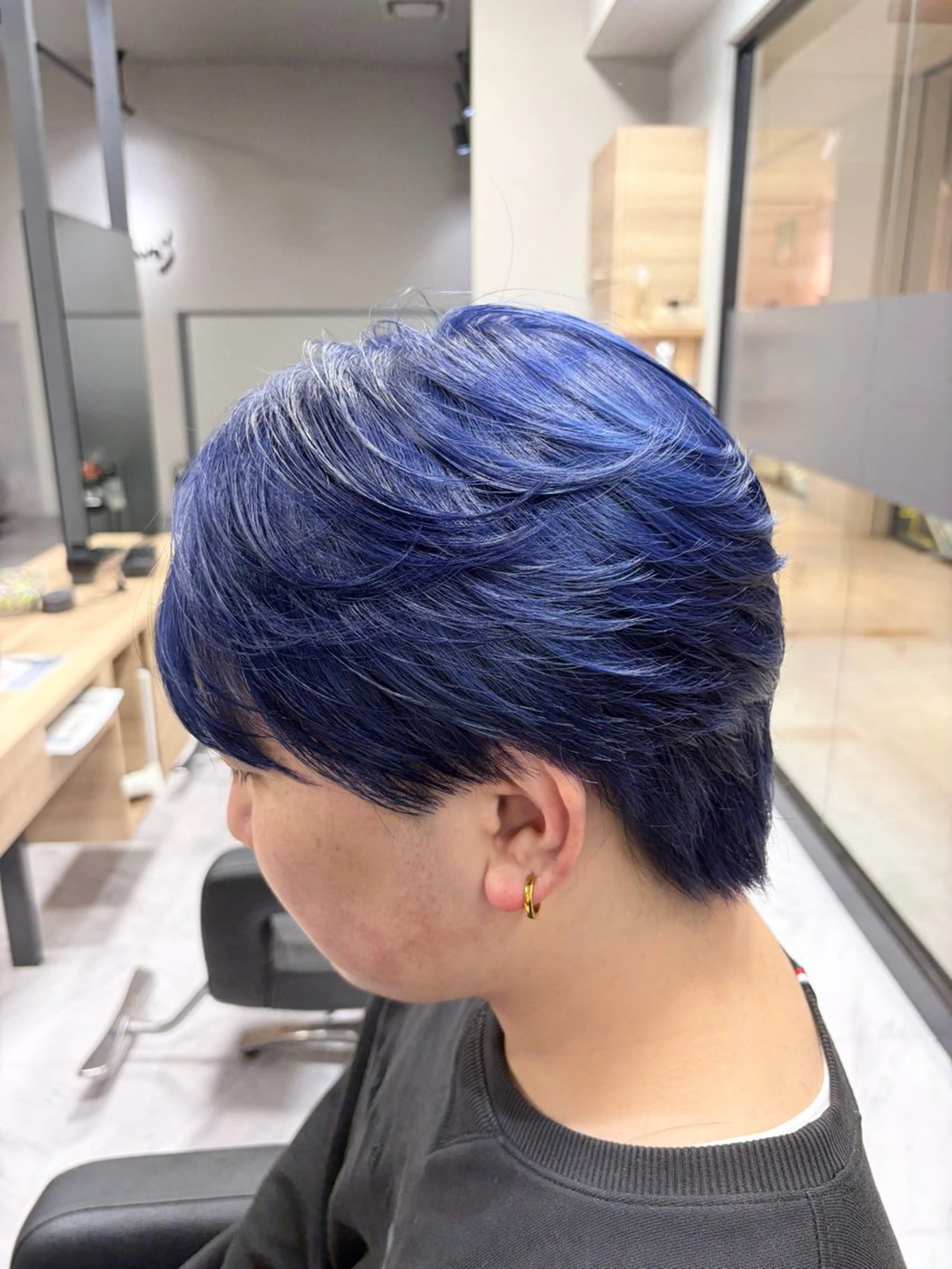 カラー メンズ ブルーカラー カット ヘアカラー 🍒KUMAGAI 🍒のヘアスタイル