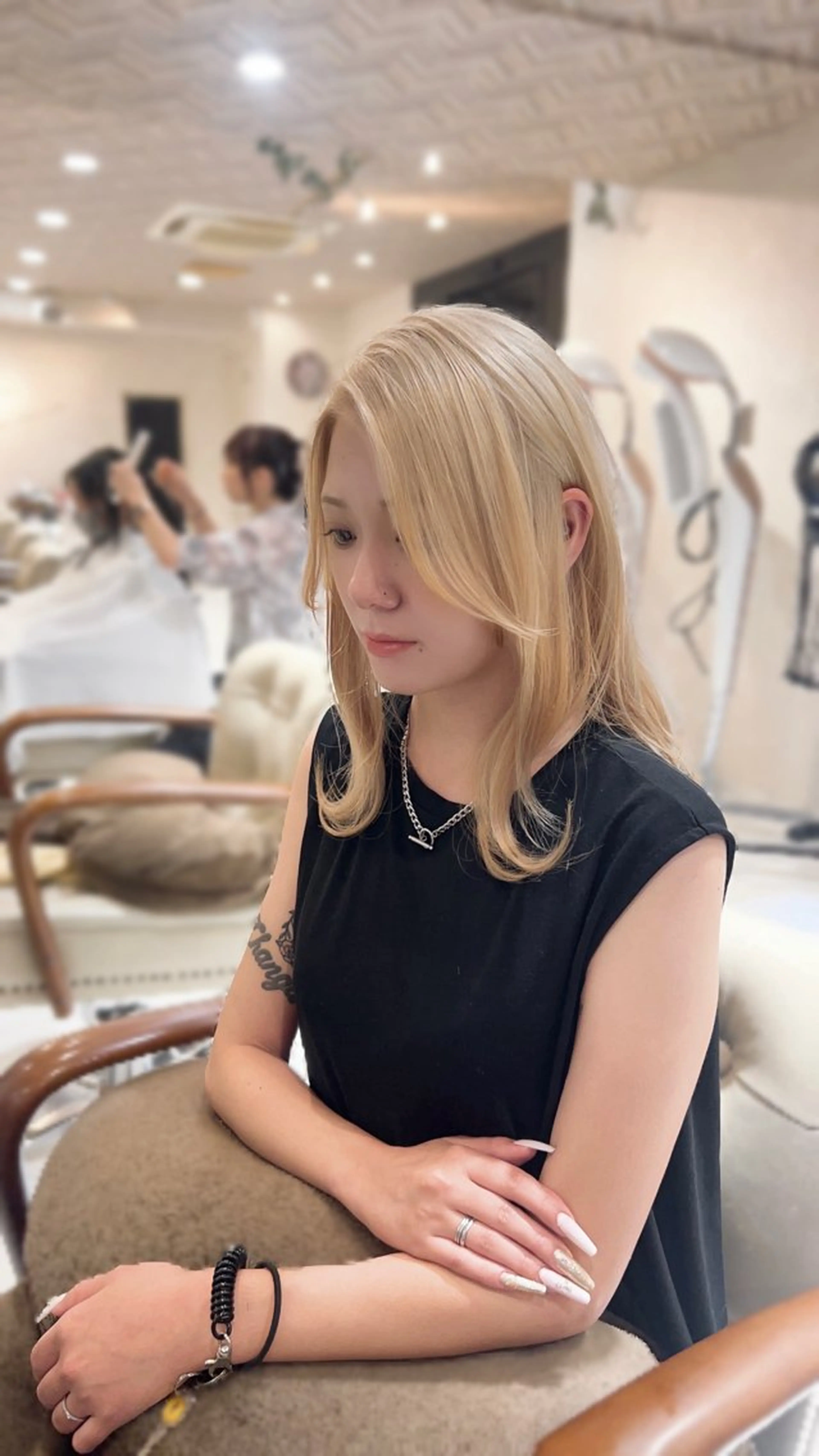 セミロング カット ヘアカラー トリートメント 本店店長☆ 前原海翔のヘアスタイル