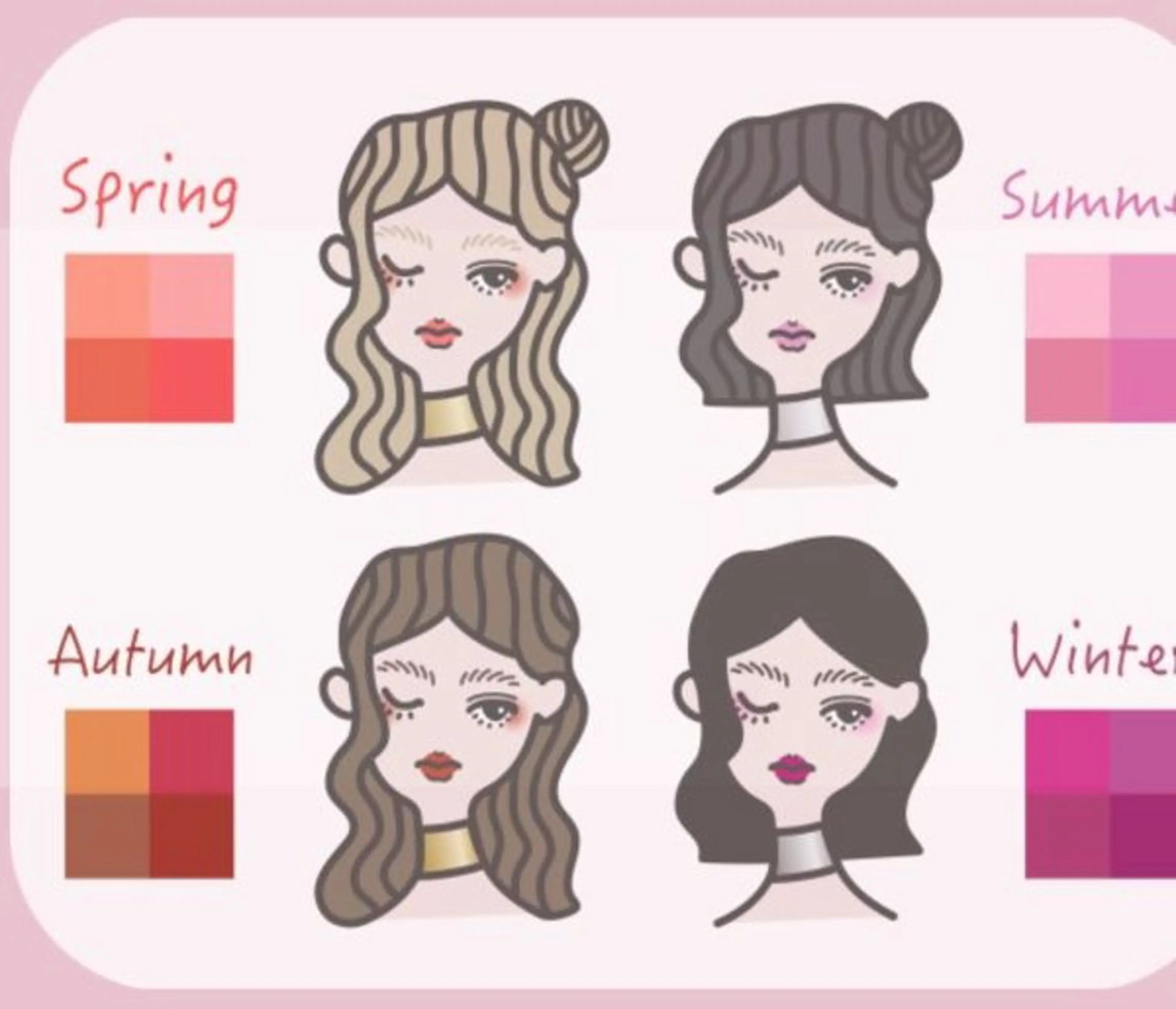 ４シーズンパーソナルカラー診断の写真