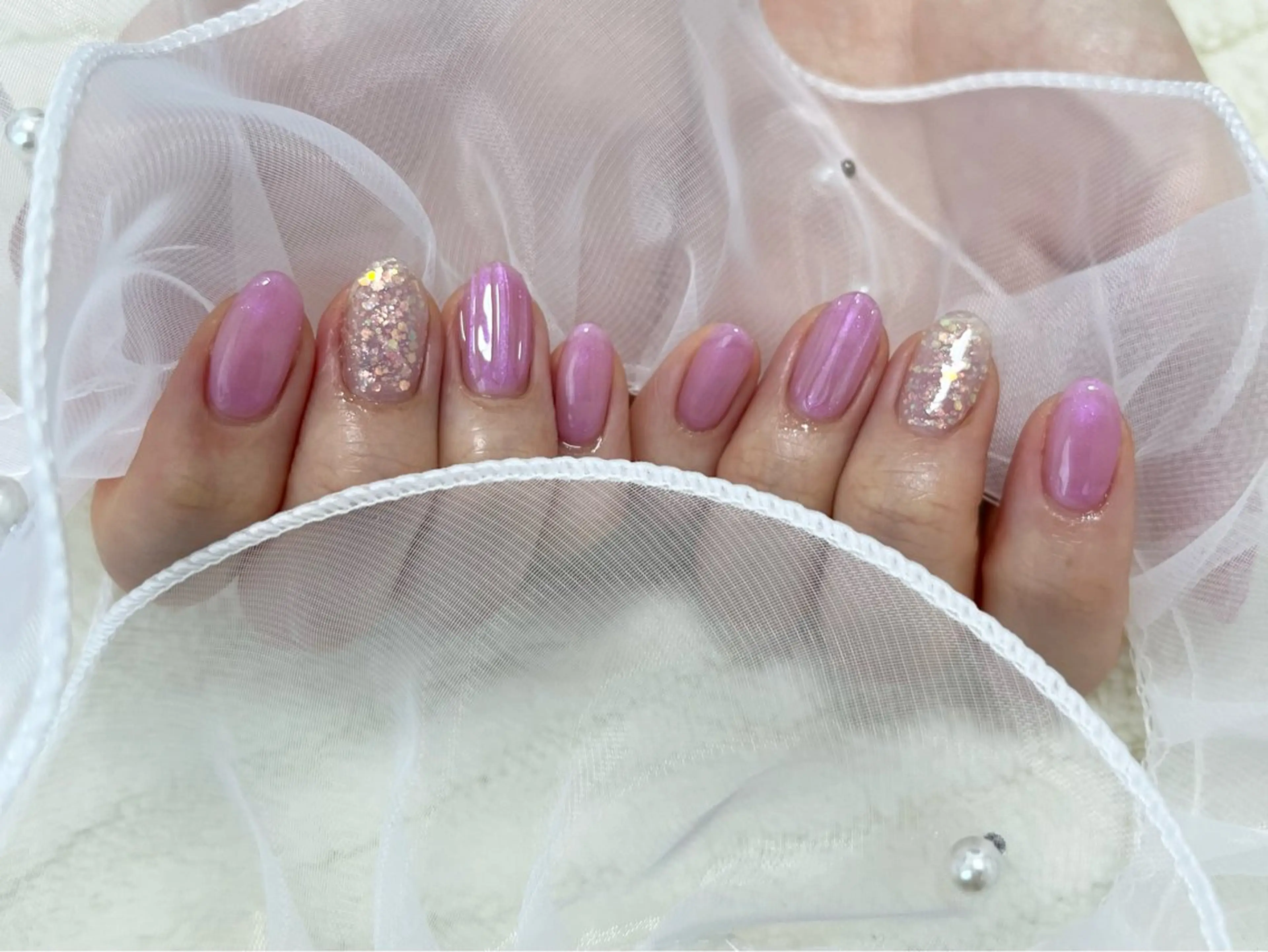 ネイル シンプルネイル ハンドネイル わたなべ さやかのネイルデザイン