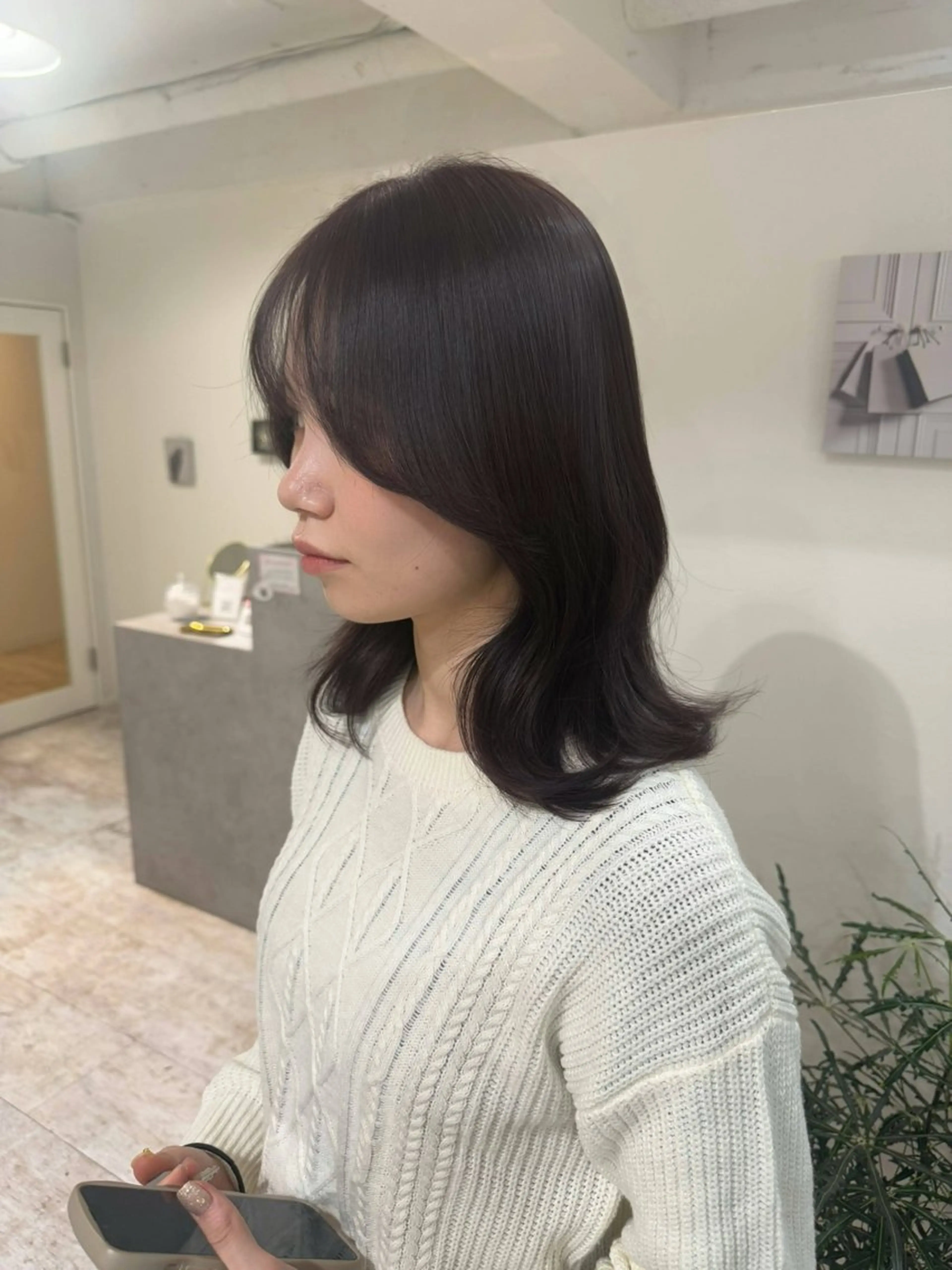 ミディアム カラー トリートメント piLLon/ RYUKAのヘアスタイル