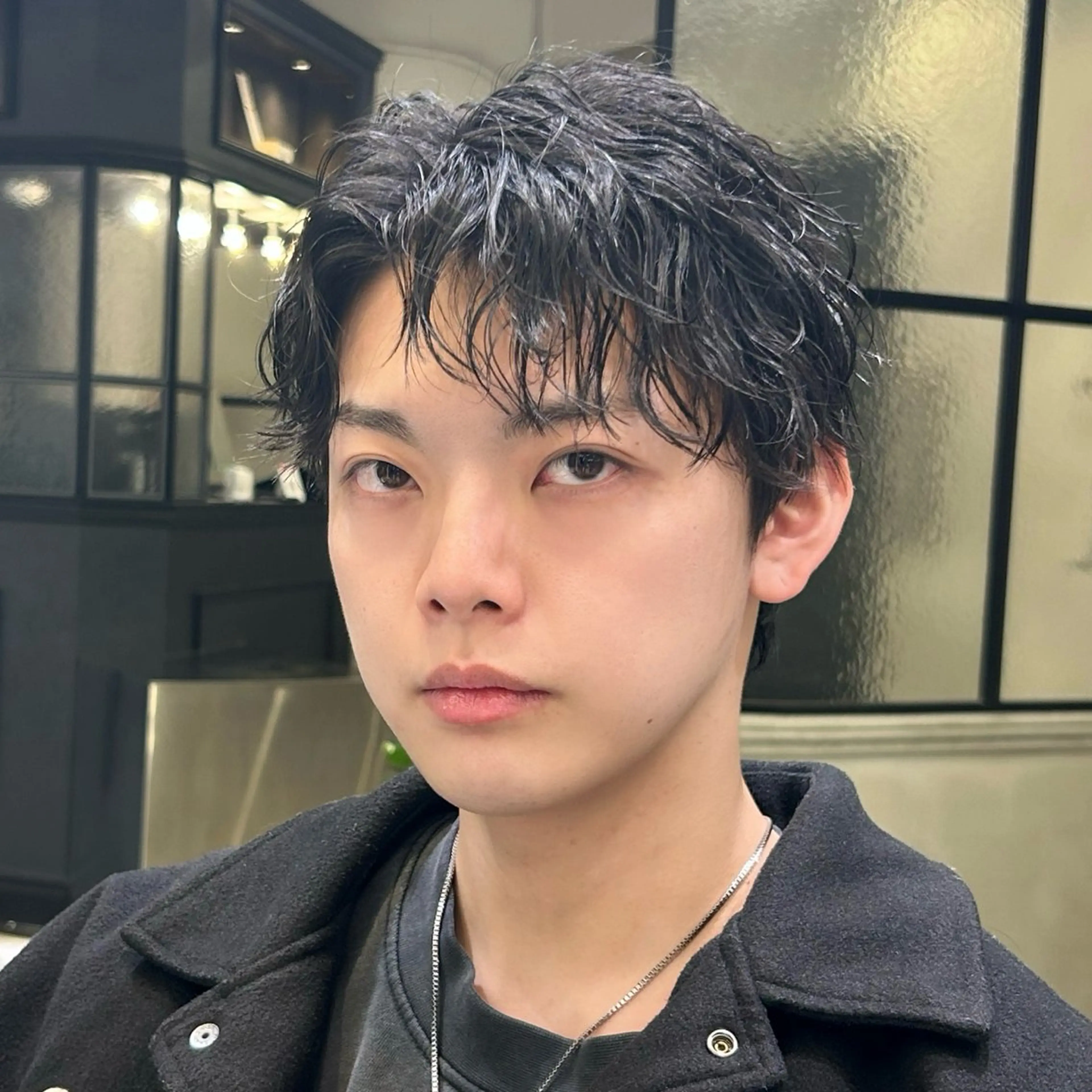 メンズ カット パーマ トリートメント 池袋/韓国メンズヘア ❤️💙軸丸みうのヘアスタイル