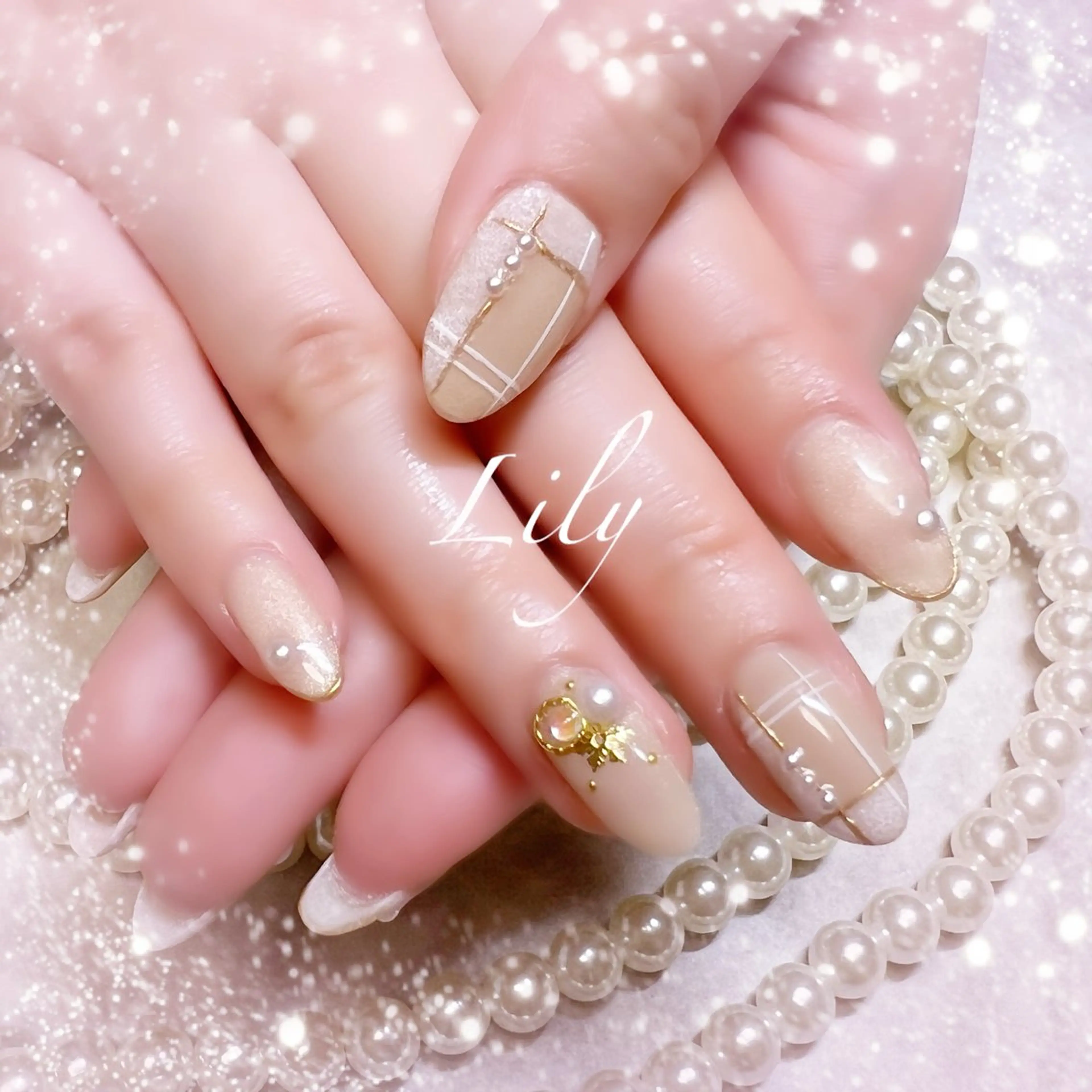ネイル ハンドネイル Lily*nail 🌻Mii🌻のネイルデザイン