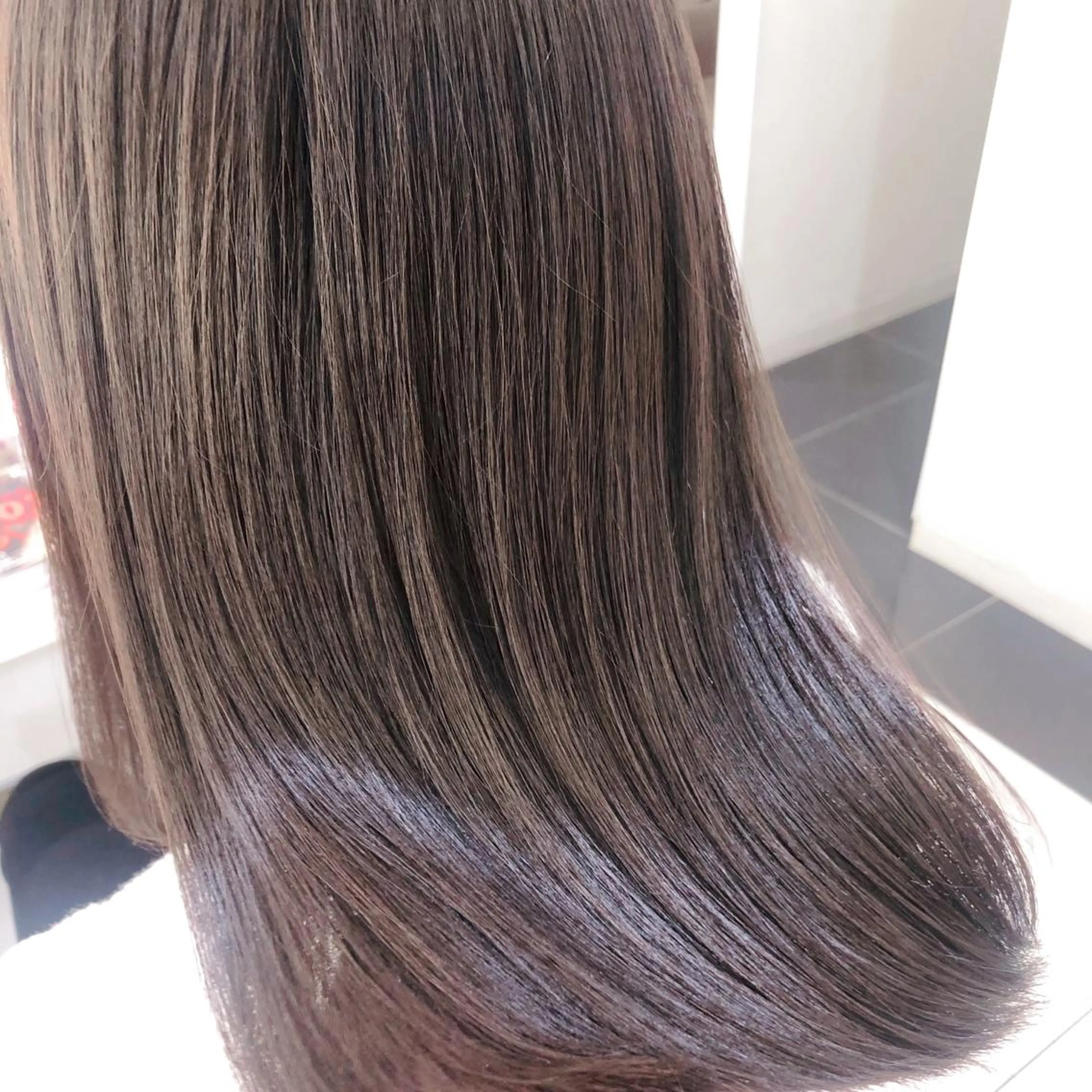 ミディアム 髪質改善 トリートメント カット トリートメント ヘッドスパ 三箇島陽香/髪質改善 クロスパーマ縮毛矯正のヘアスタイル