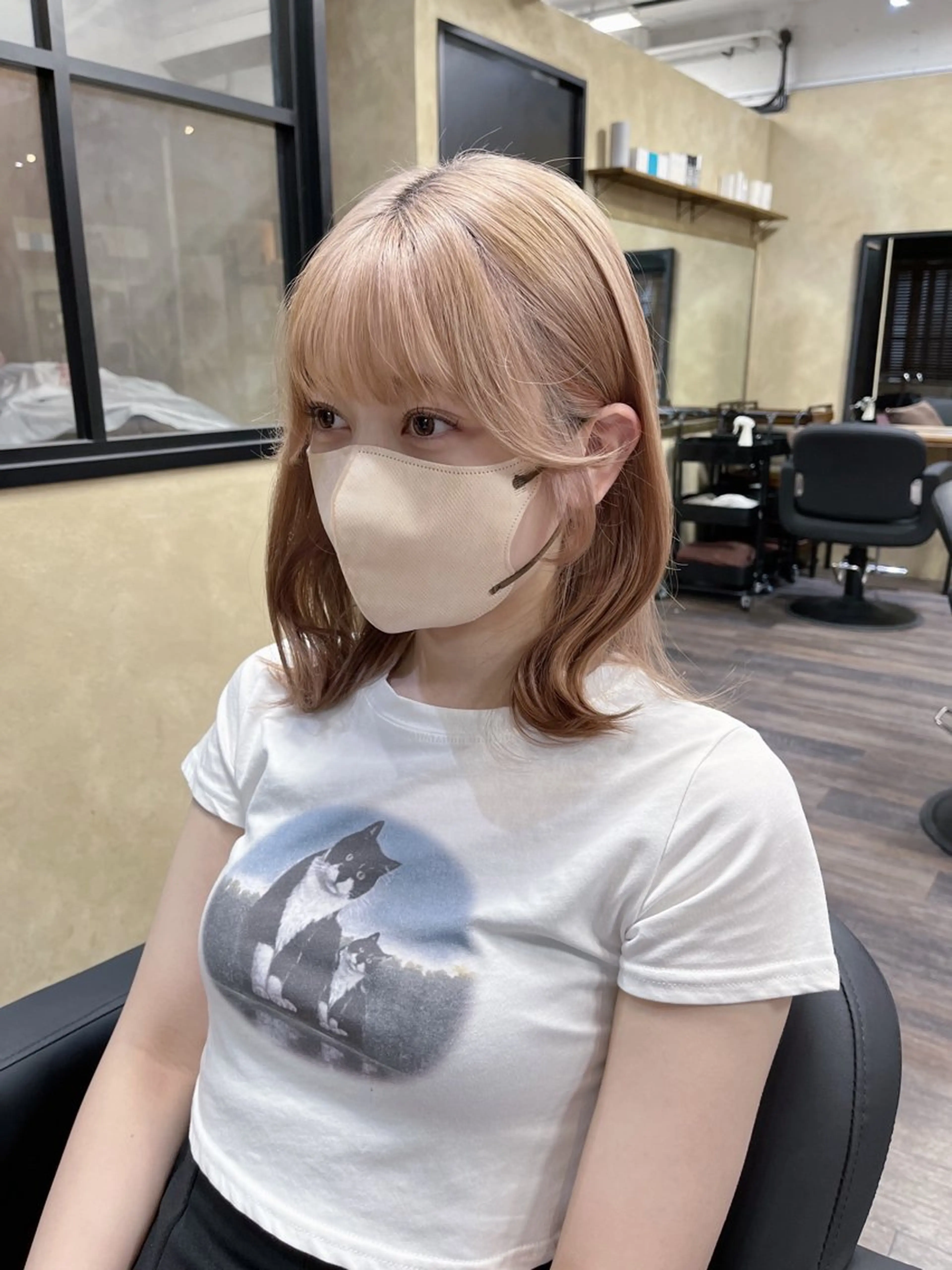 ミディアム ヘアアレンジ カット トリートメント 🤍清楚系 韓国レイヤー🤍拓朗のヘアスタイル